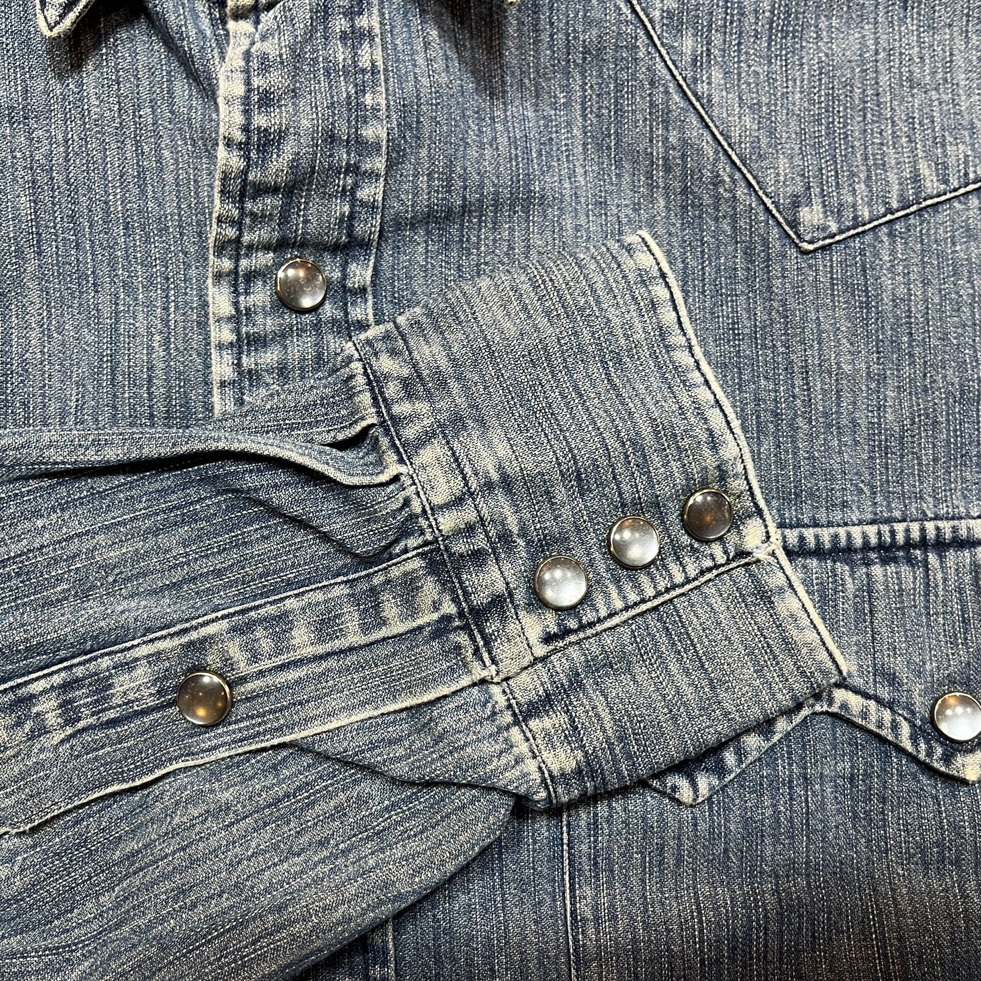 RRL Ralph Lauren RRL Western Indigo Dyed Shirt Size US L / EU 52-54 / 3 - 5 Thumbnail
