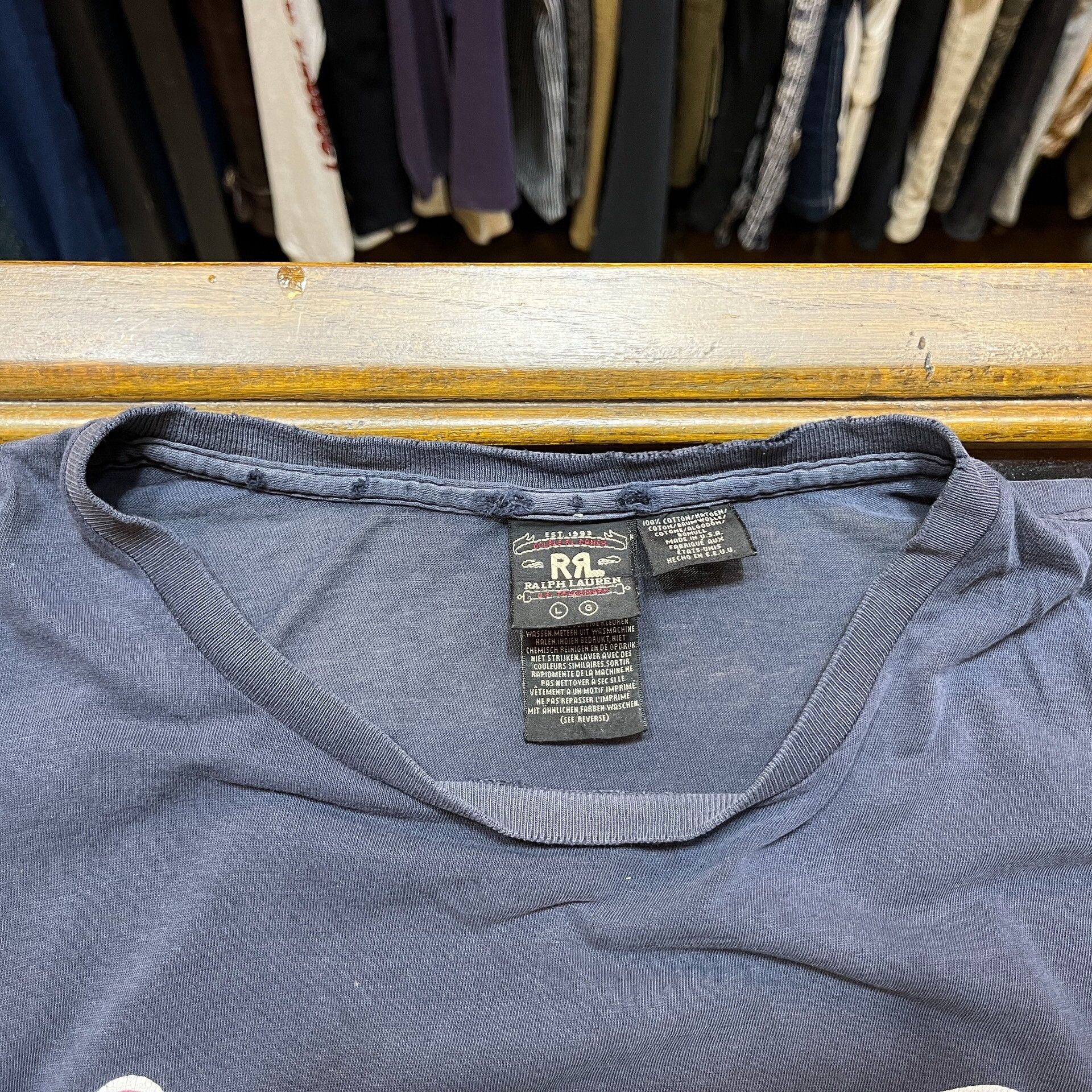 RRL Ralph Lauren RRL Vintage US-Made Short-Sleeve Tee Size US L / EU 52-54 / 3 - 3 Thumbnail