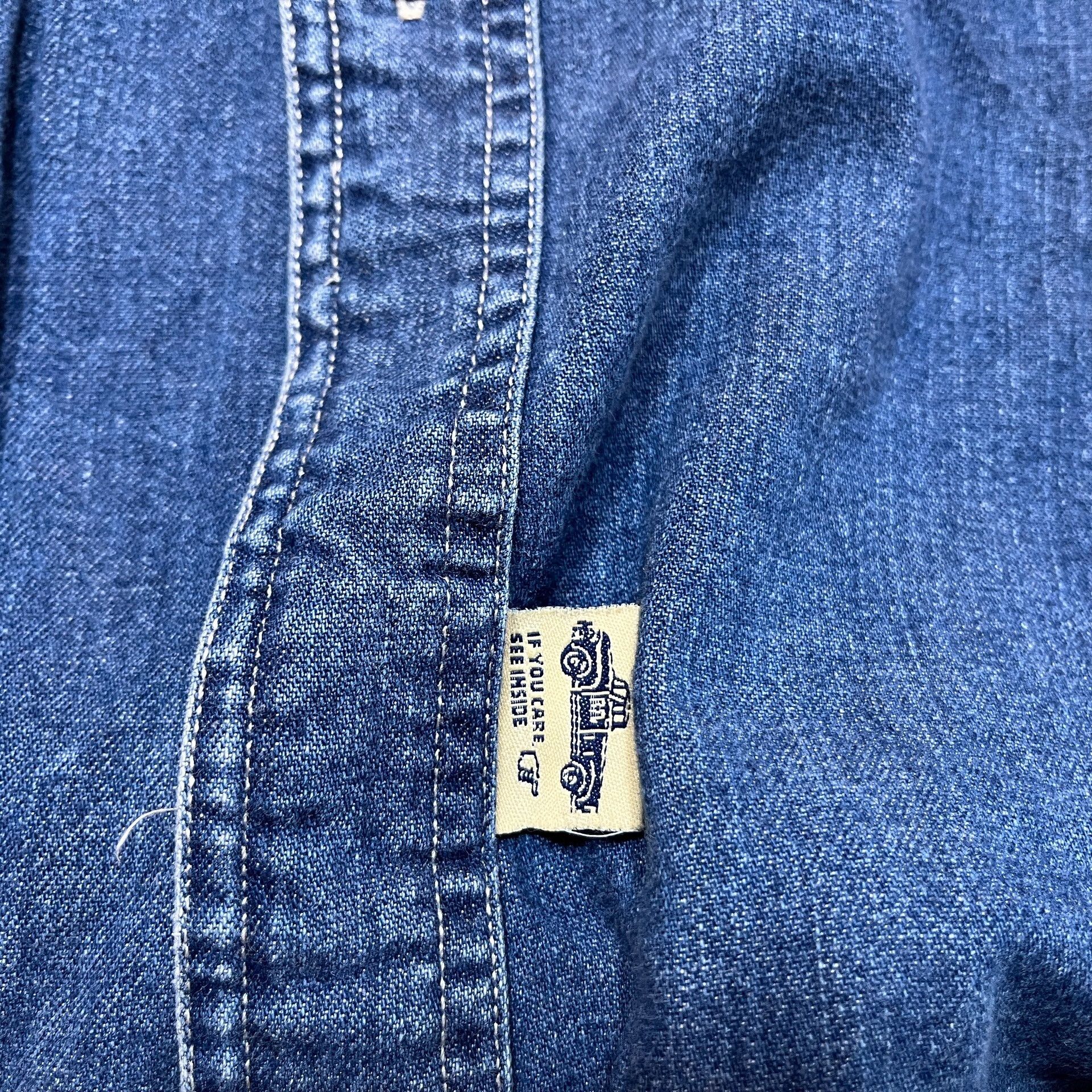 RRL Ralph Lauren RRL Vintage Denim Shirt Size US L / EU 52-54 / 3 - 4 Thumbnail