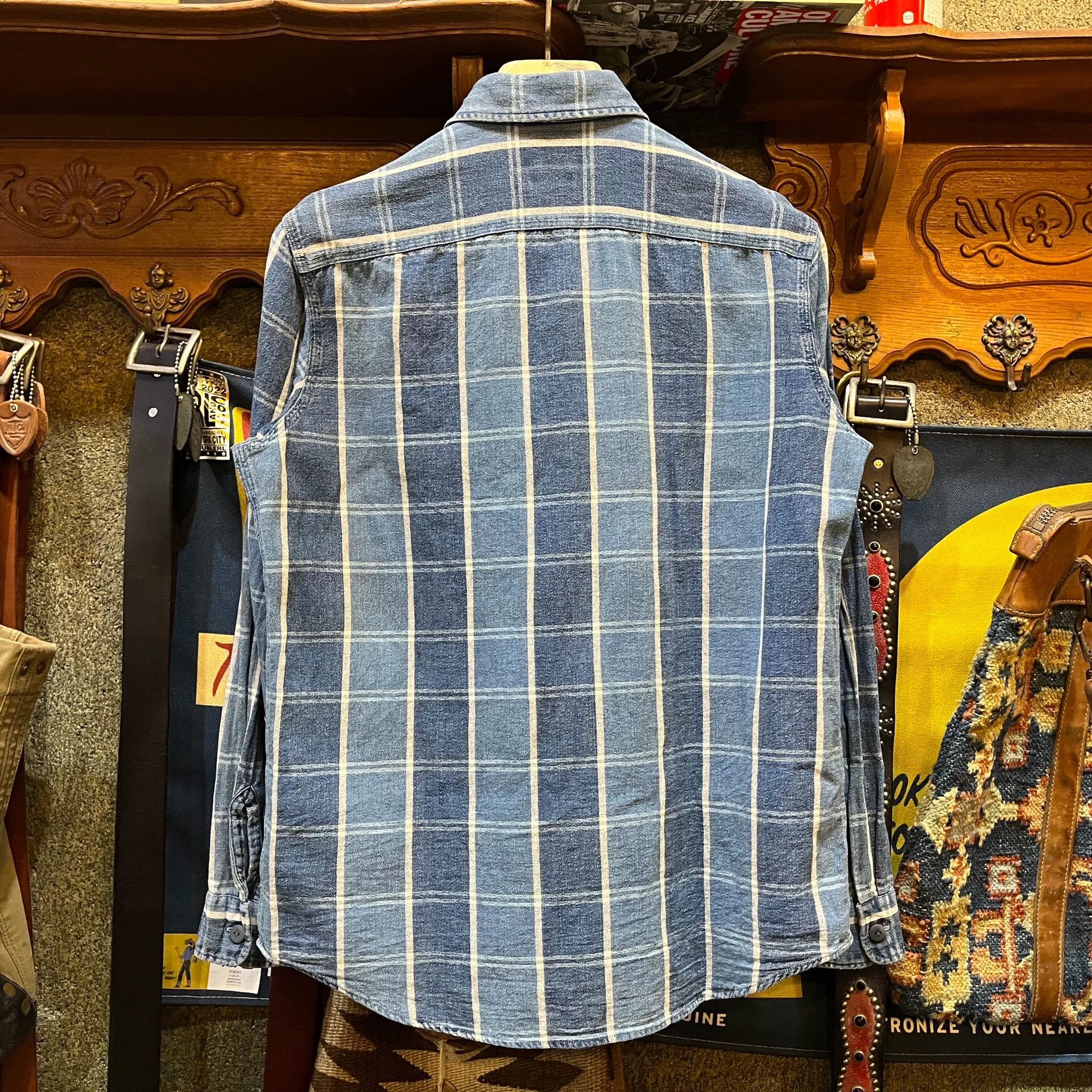 RRL Ralph Lauren RRL Vintage Washed Work Shirt Size US S / EU 44-46 / 1 - 2 Thumbnail