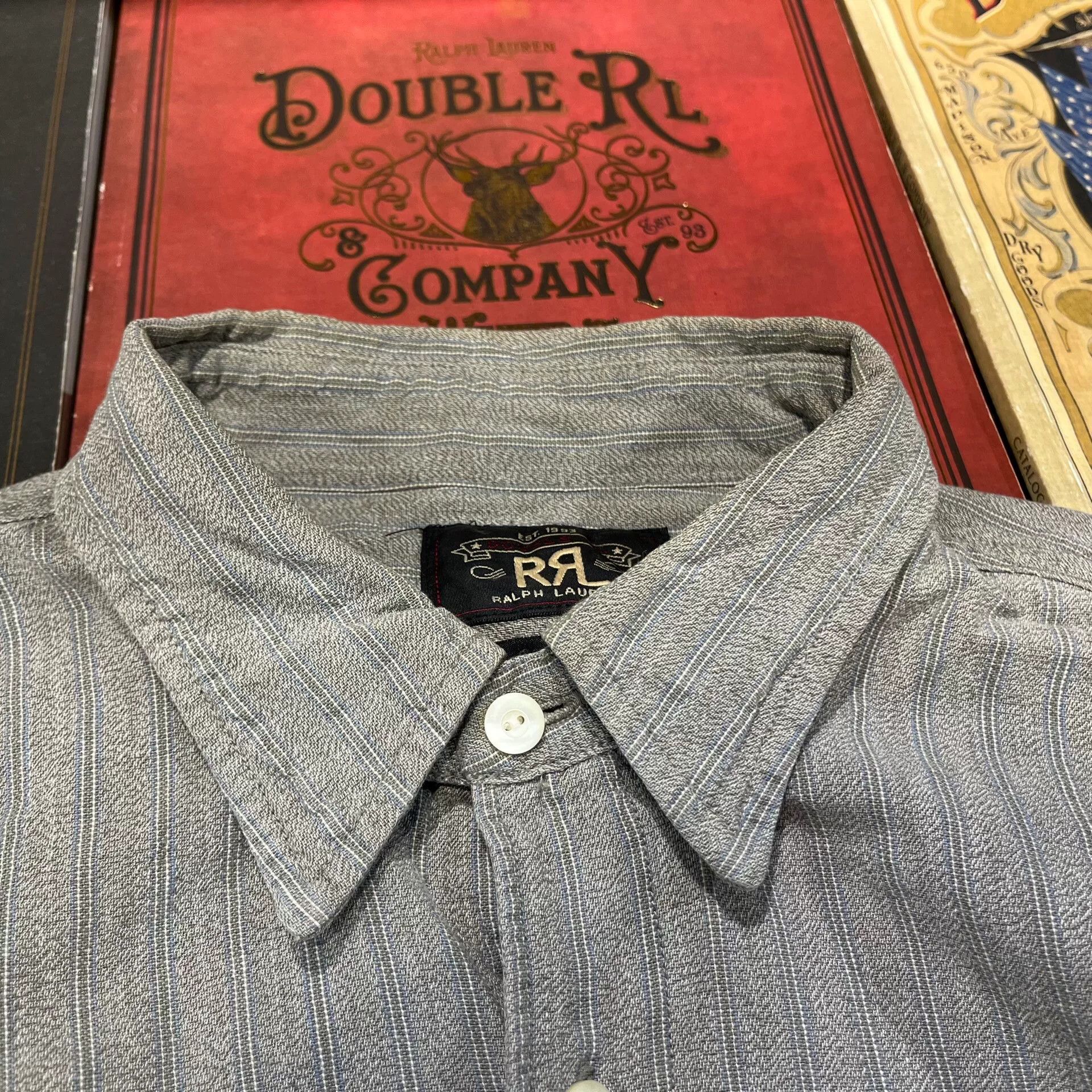 RRL Ralph Lauren RRL Double RL Striped Vintage Shirt Size US M / EU 48-50 / 2 - 3 Thumbnail