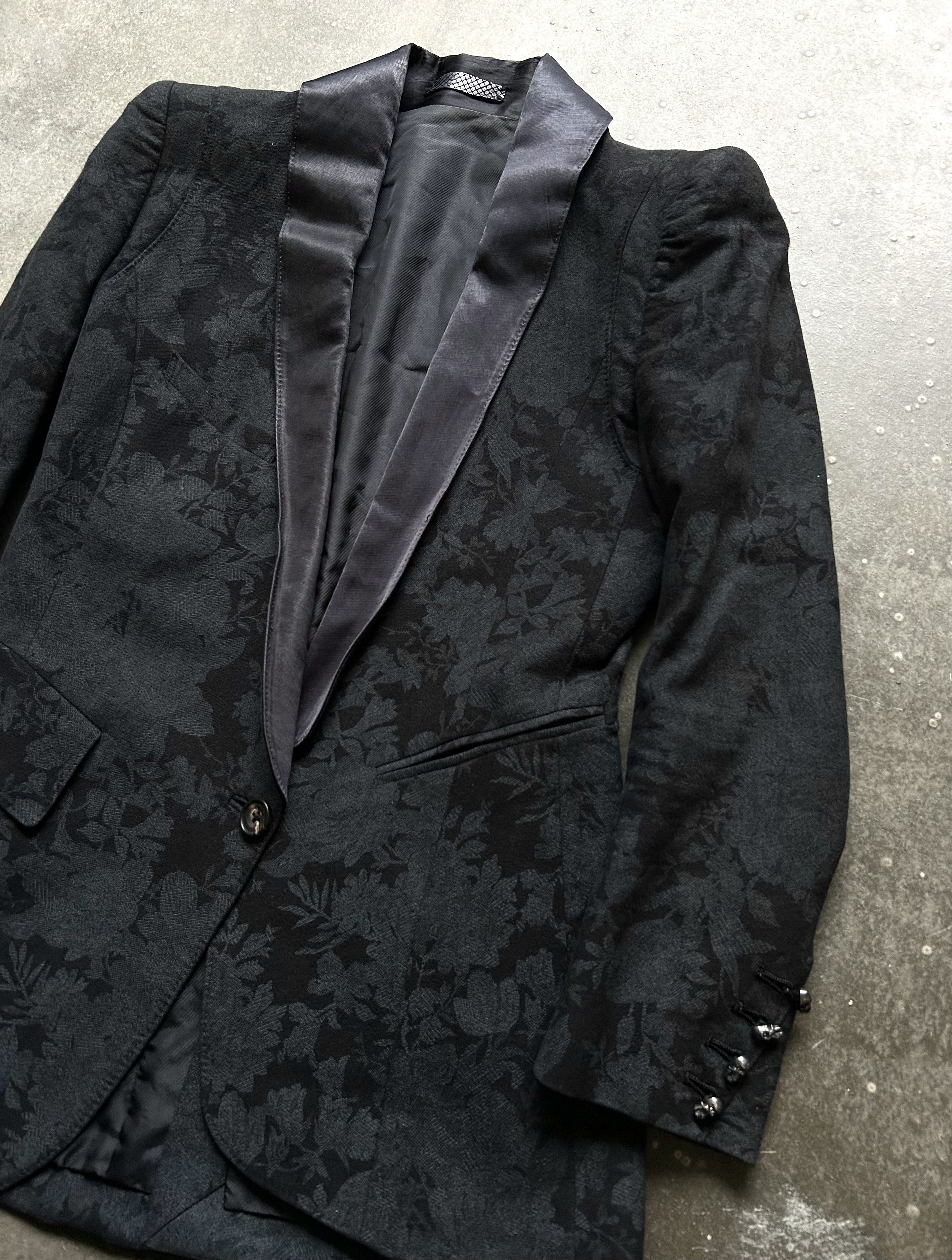 If Six Was Nine ifsixwasnine 00s Floral Asymmetric Blazer Size US XS / EU 42 / 0 - 6 Thumbnail