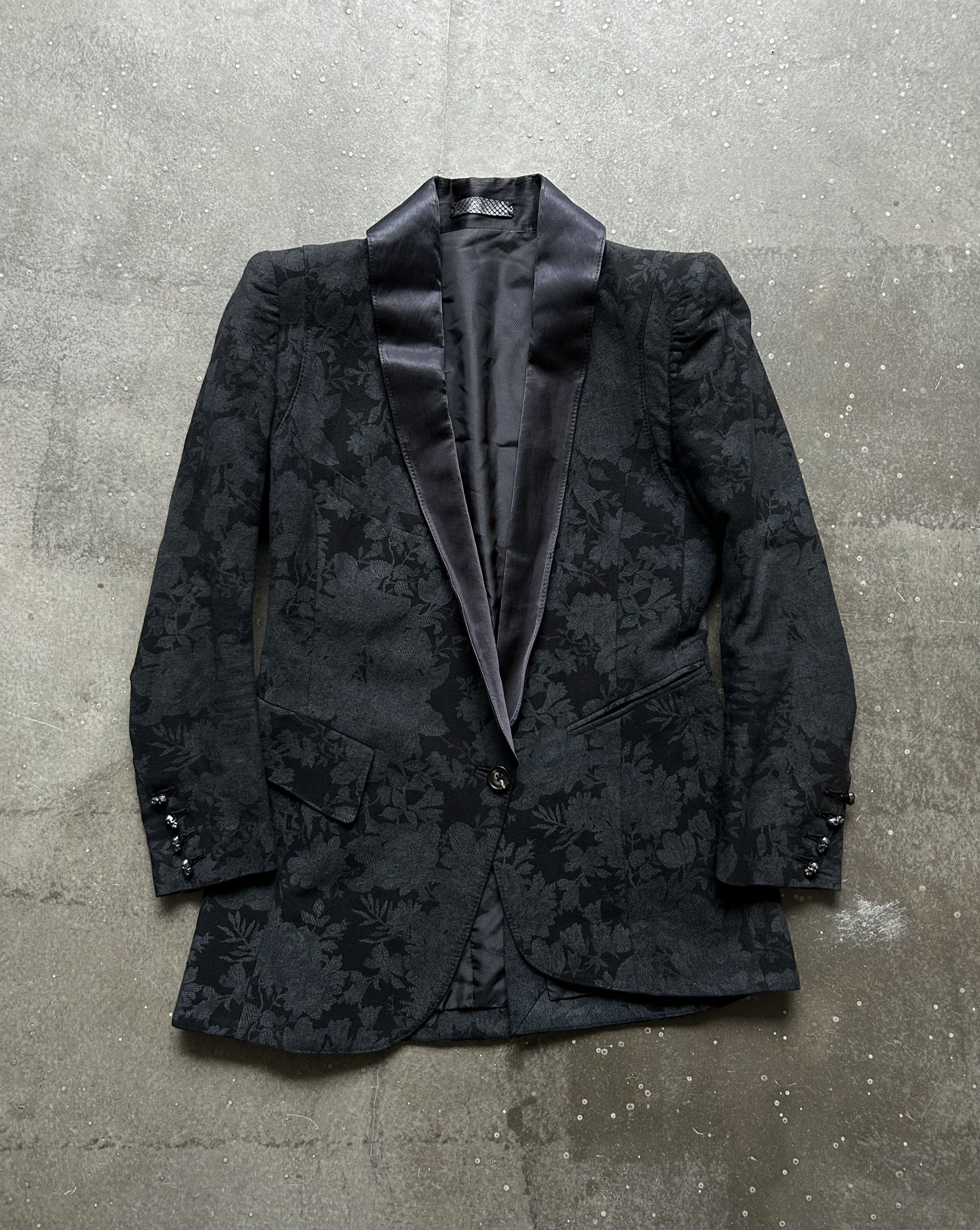 If Six Was Nine ifsixwasnine 00s Floral Asymmetric Blazer Size US XS / EU 42 / 0 - 3 Thumbnail