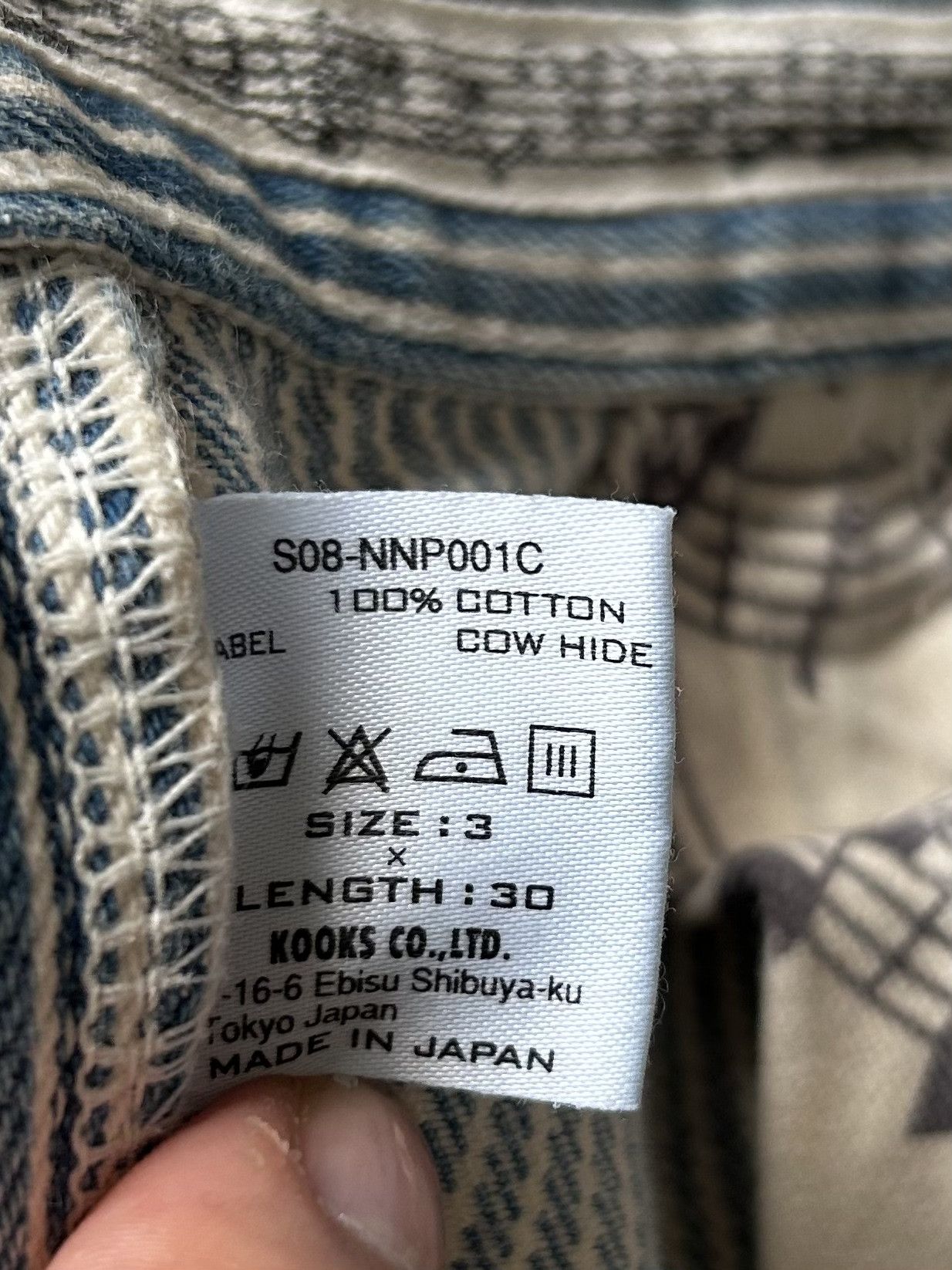 Number (N)ine Number(N)ine 07 Striped Washed Jeans Size US 33 - 9 Thumbnail