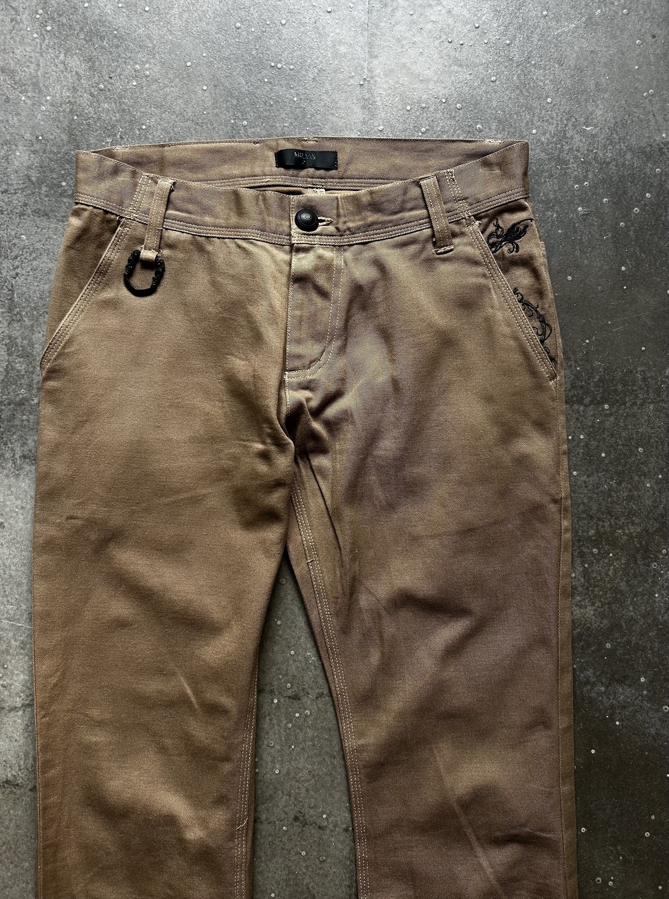 Vintage MIDAS Early Embroidered Jeans Size US 32 / EU 48 - 3 Thumbnail