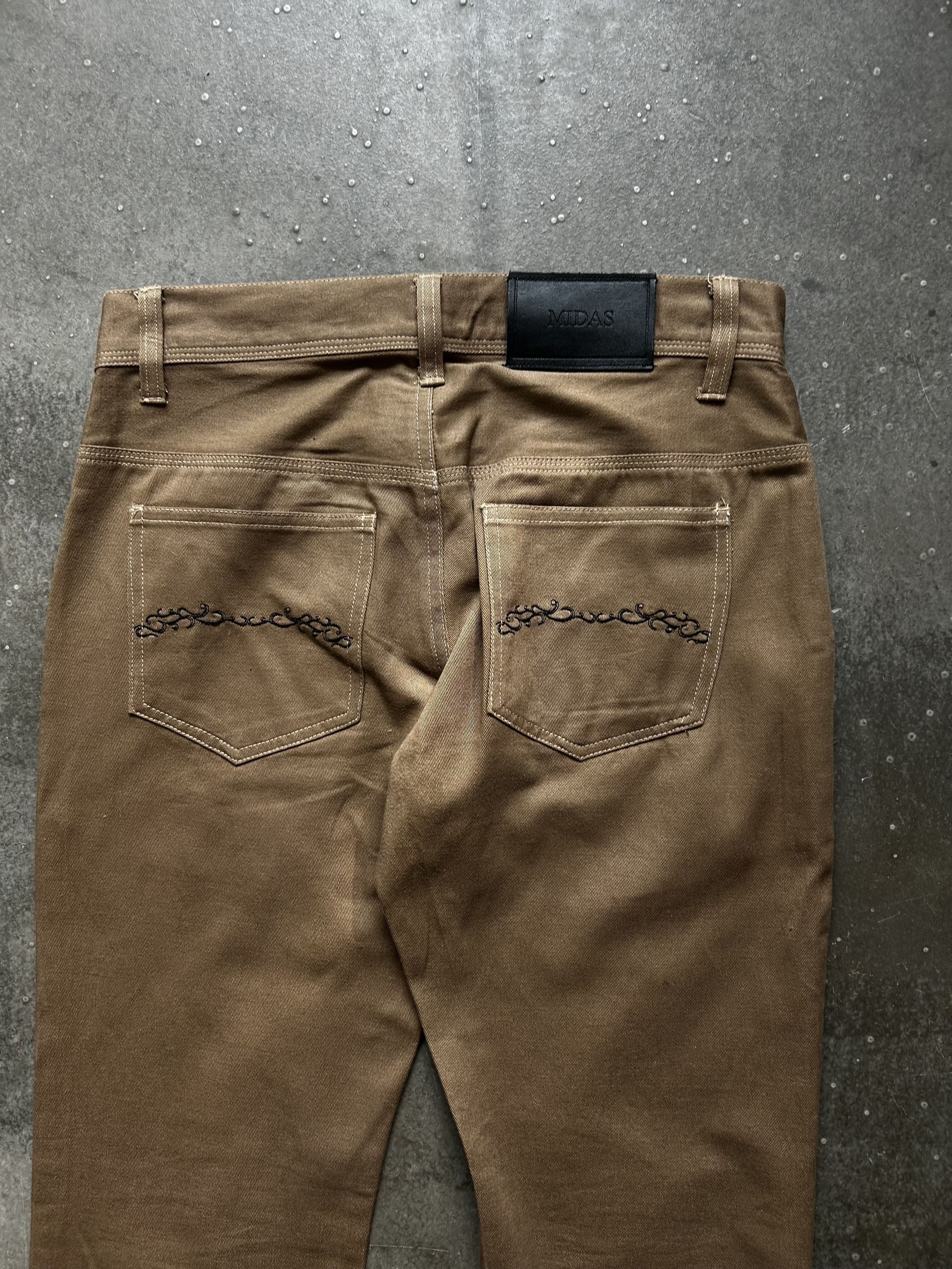 Vintage MIDAS Early Embroidered Jeans Size US 32 / EU 48 - 7 Thumbnail