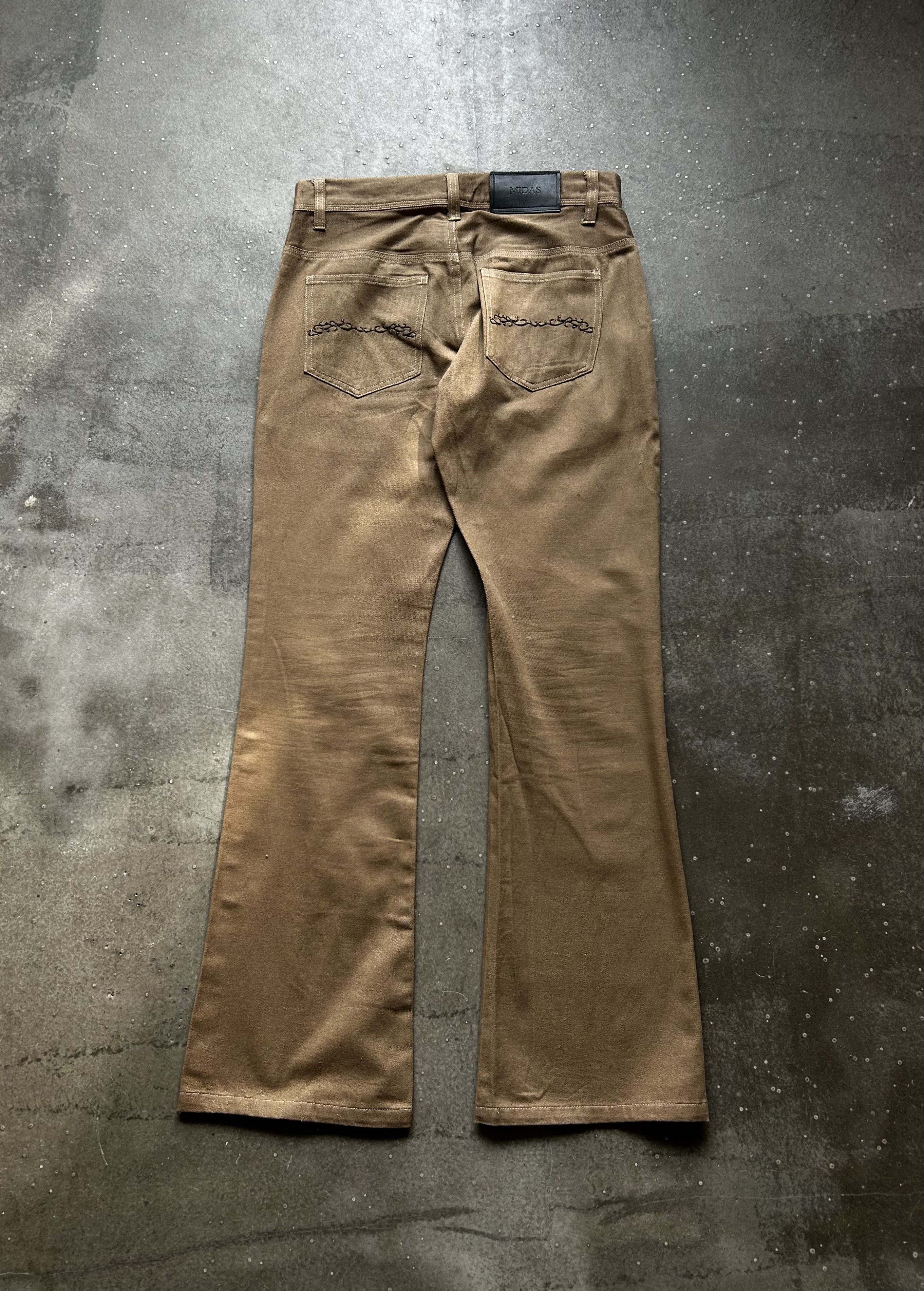 Vintage MIDAS Early Embroidered Jeans Size US 32 / EU 48 - 2 Thumbnail