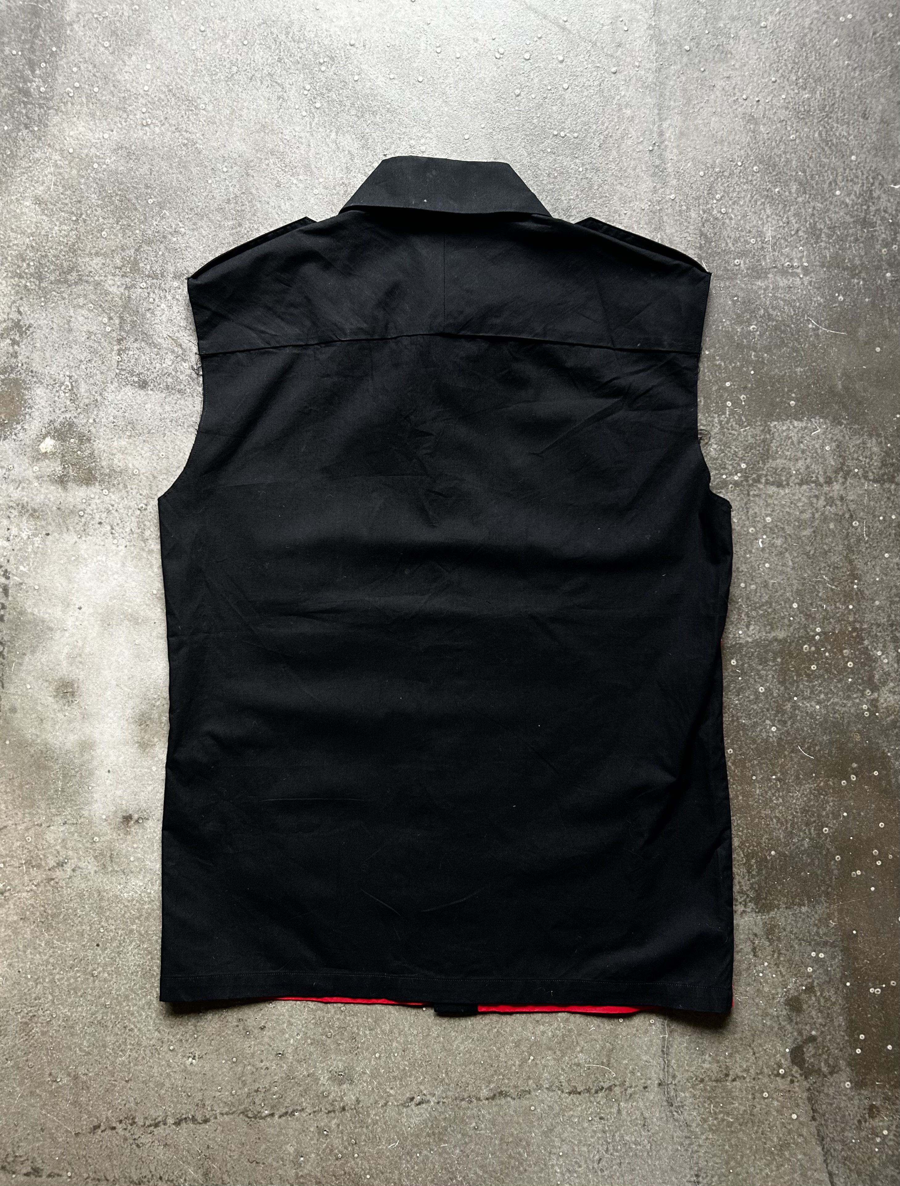 Number (N)ine Number (N)ine 04 Dream Red Black Vest Shirt Size US M / EU 48-50 / 2 - 2 Thumbnail