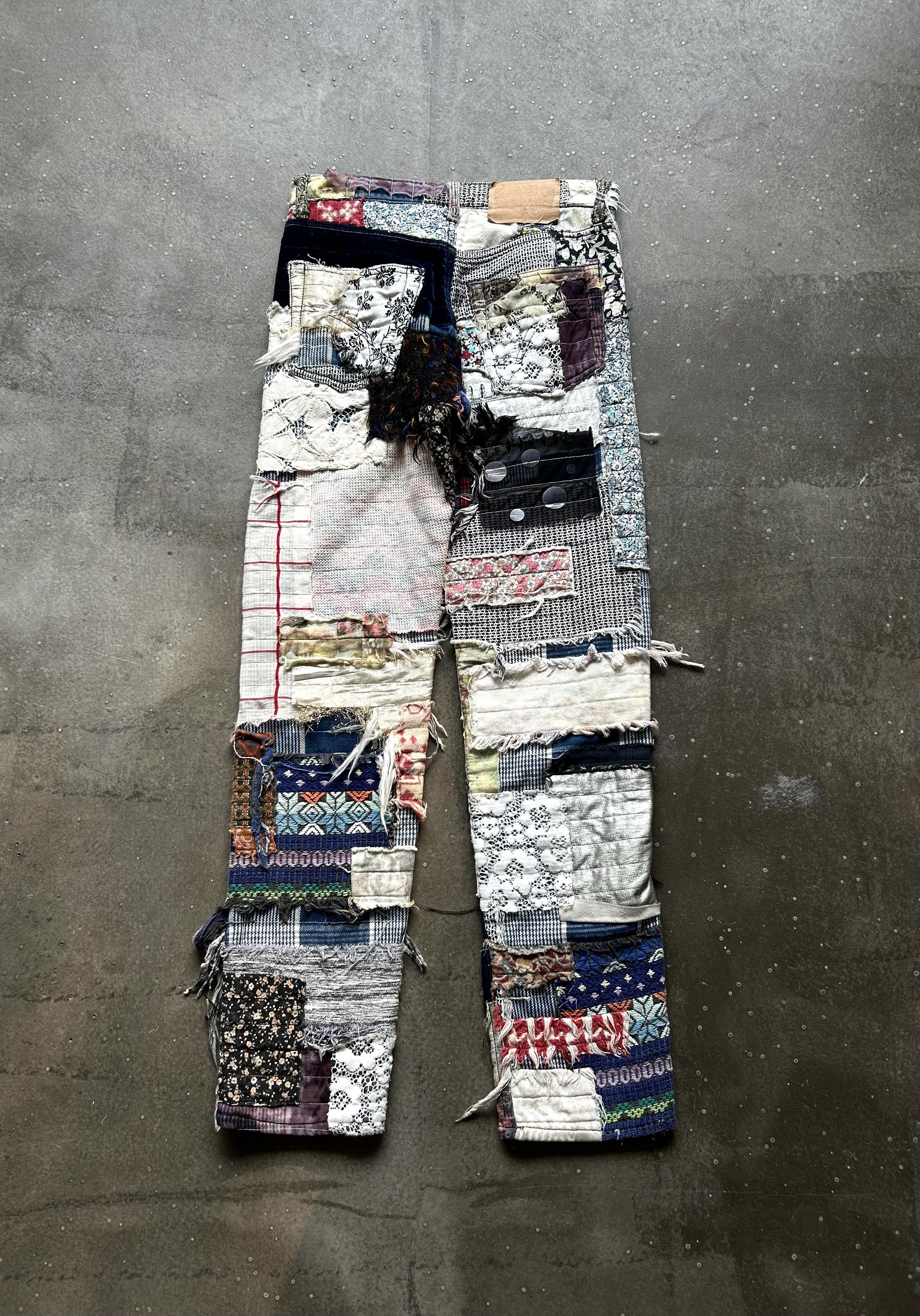 Nozomi Ishiguro Nozomi Ishiguro 2011AW Patchwork Trousers Size US 29 - 2 Thumbnail