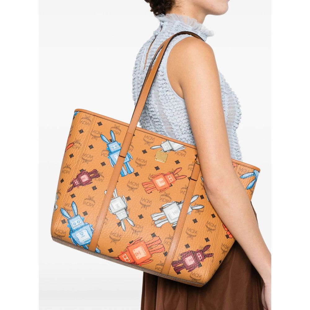 MCM Mcm BROWN Tote Bags Size ONE SIZE - 5 Thumbnail