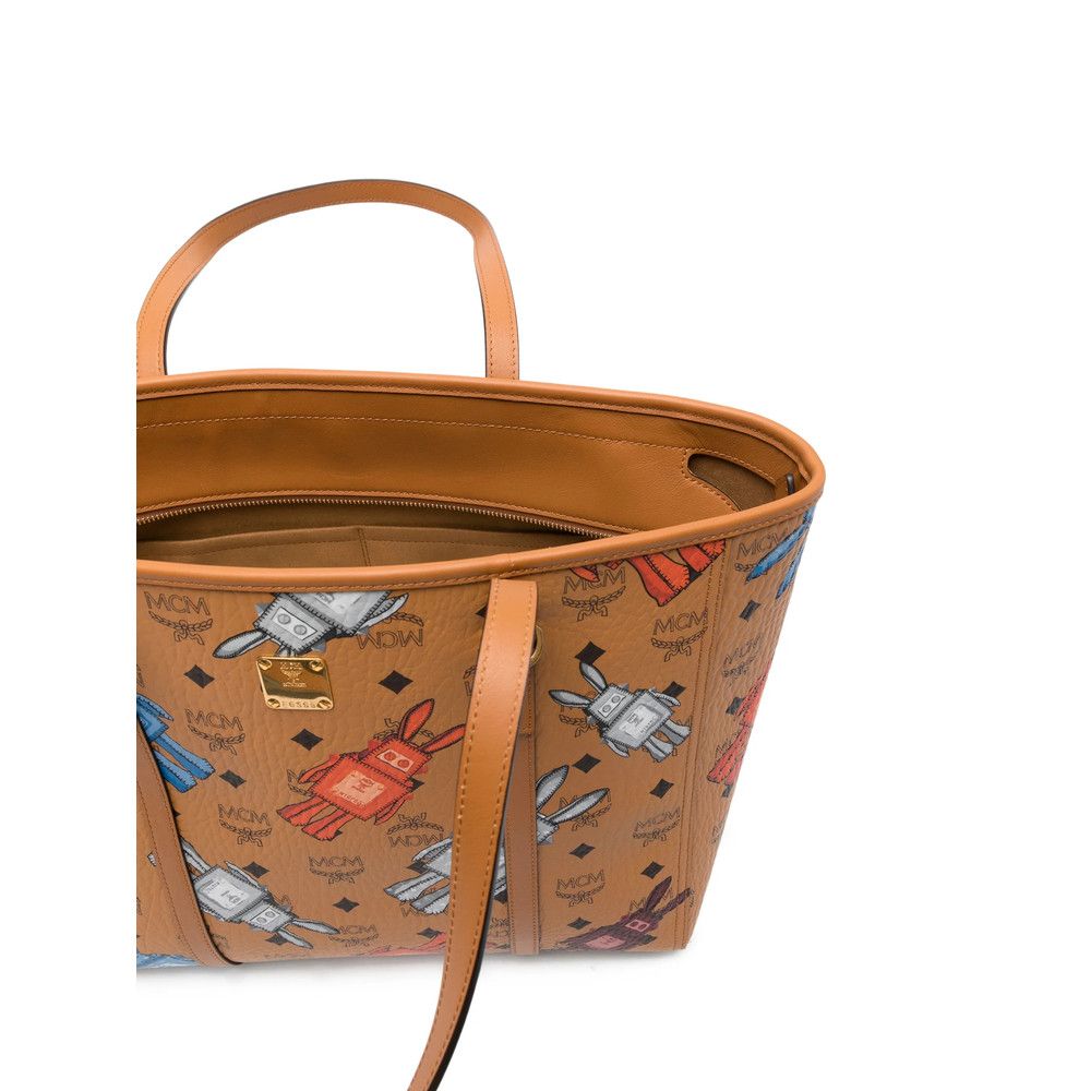 MCM Mcm BROWN Tote Bags Size ONE SIZE - 4 Thumbnail