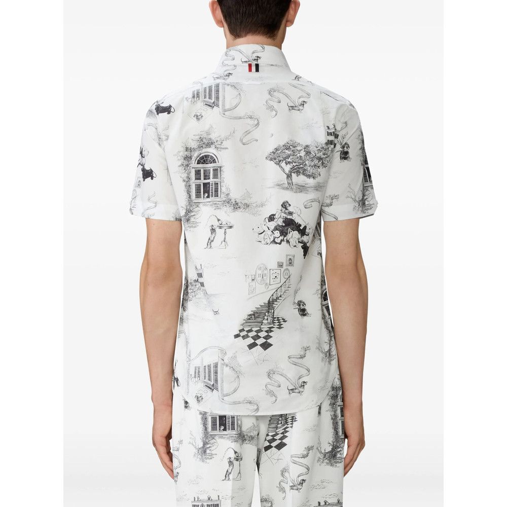 Thom Browne Thom Browne WHITE Shirts Size US L / EU 52-54 / 3 - 3 Thumbnail
