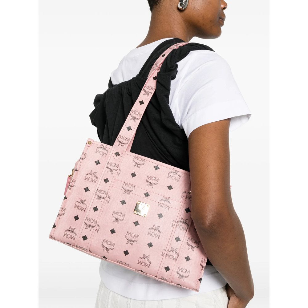 MCM Mcm PINK Tote Bags Size ONE SIZE - 4 Thumbnail