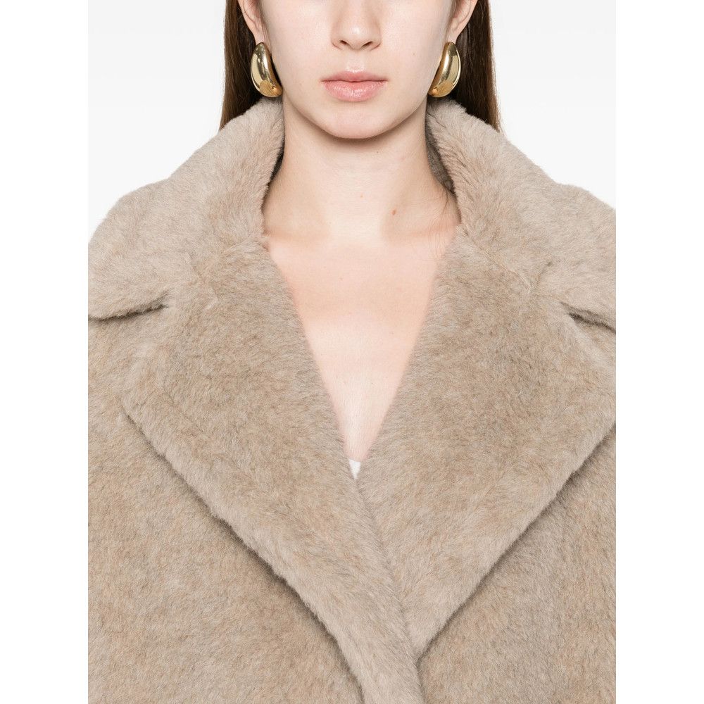 Max Mara Max Mara NEUTRALS Coats - Double Breasted & Peacoats Size M / US 6-8 / IT 42-44 - 2 Thumbnail
