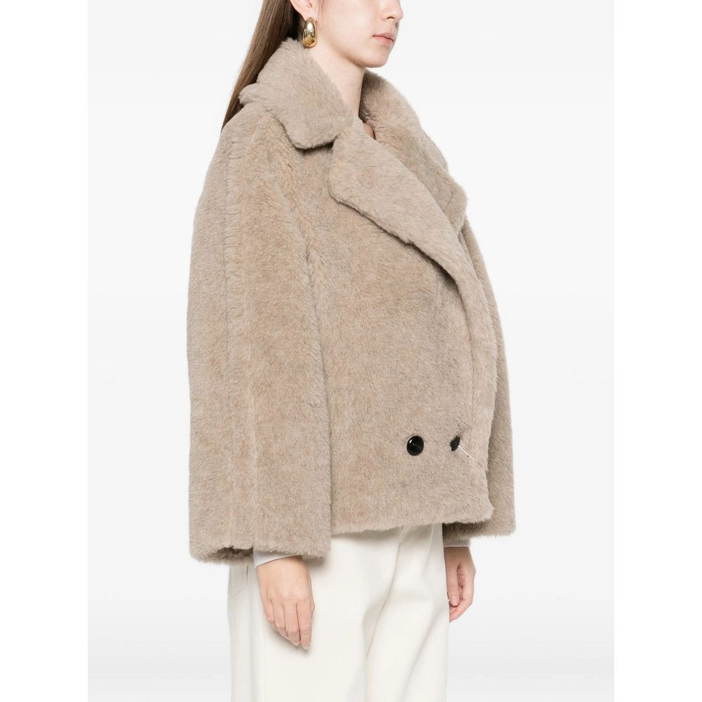 Max Mara Max Mara NEUTRALS Coats - Double Breasted & Peacoats Size M / US 6-8 / IT 42-44 - 5 Thumbnail