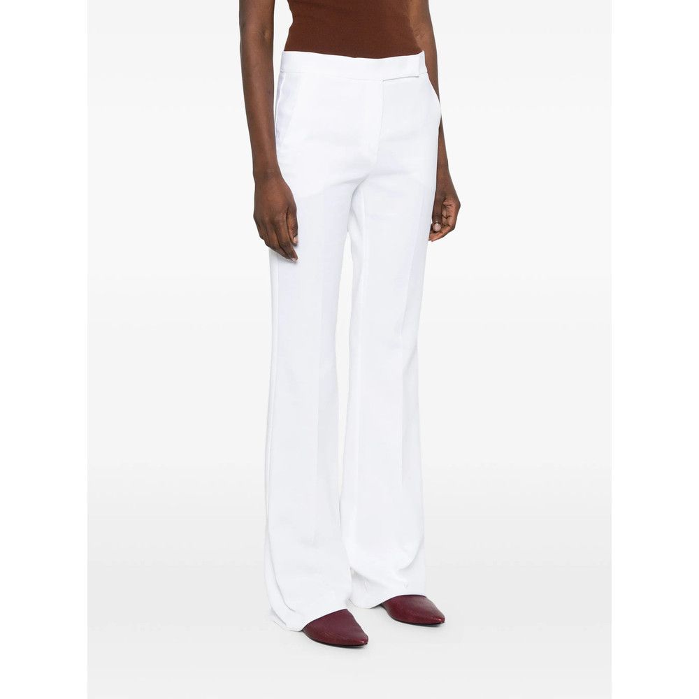 Max Mara Max Mara WHITE Trousers - Flared Trousers Size 28" / US 6 / IT 42 - 3 Thumbnail