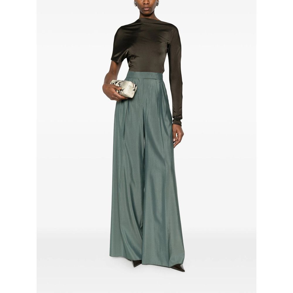 Max Mara Max Mara GREEN Trousers - Palazzo Pants Size 27" / US 4 / IT 40 - 5 Thumbnail