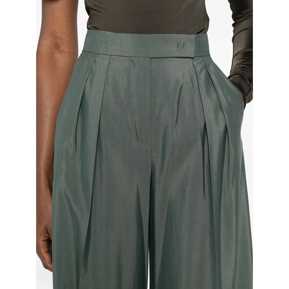 Max Mara Max Mara GREEN Trousers - Palazzo Pants Size 27" / US 4 / IT 40 - 4 Thumbnail