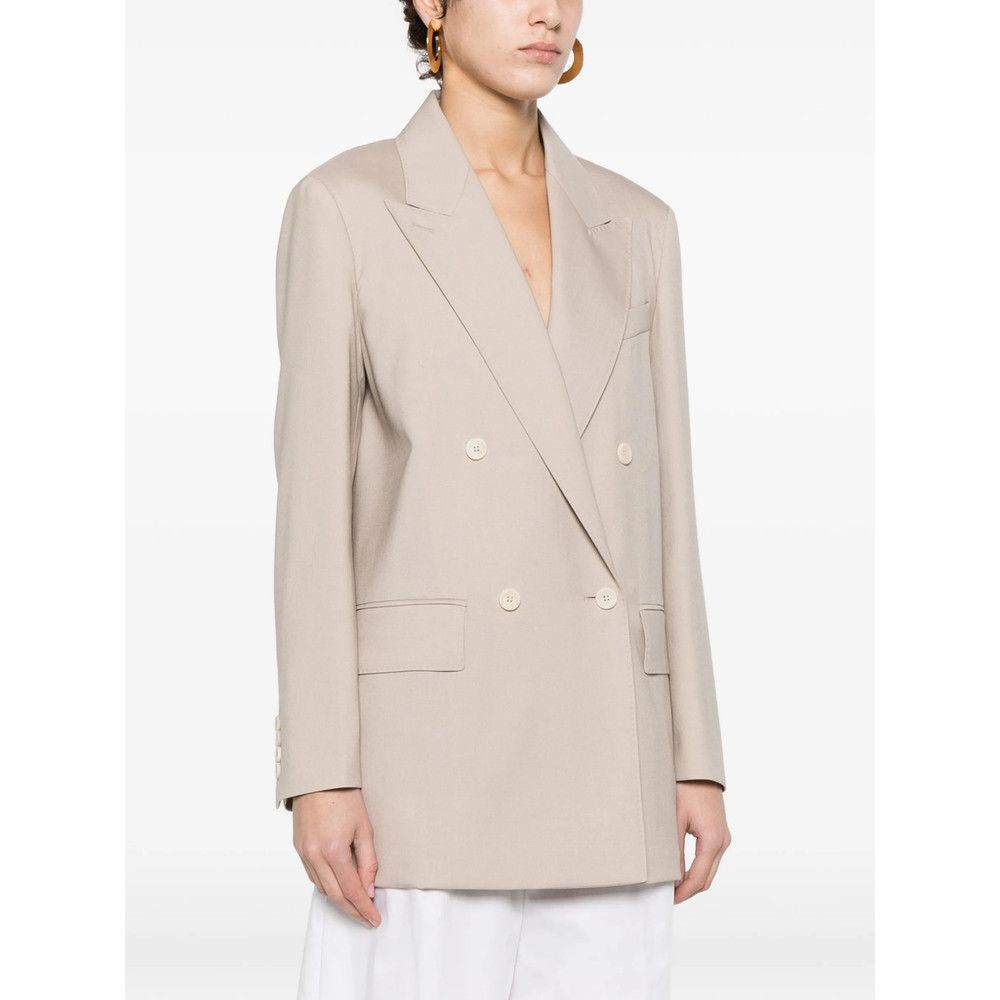 Max Mara Max Mara NEUTRALS Jackets - Fitted Jackets Size S / US 4 / IT 40 - 2 Thumbnail