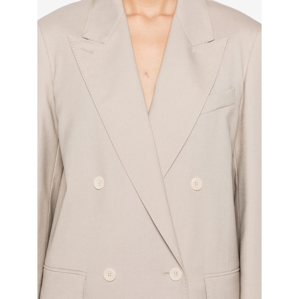 Max Mara Max Mara NEUTRALS Jackets - Fitted Jackets Size M / US 6-8 / IT 42-44 - 4 Thumbnail
