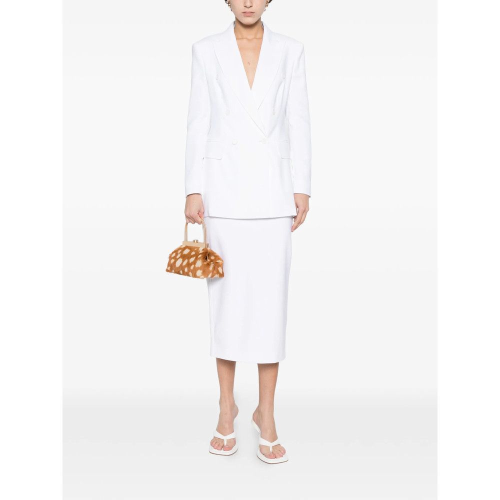 Max Mara Max Mara WHITE Jackets - Blazers Size S / US 4 / IT 40 - 3 Thumbnail