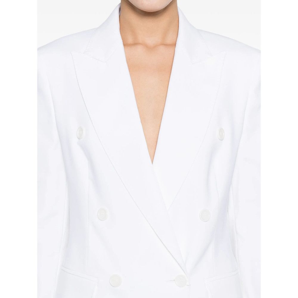Max Mara Max Mara WHITE Jackets - Blazers Size S / US 4 / IT 40 - 4 Thumbnail