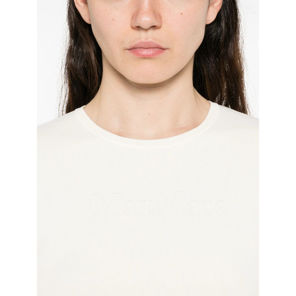 Max Mara Max Mara NEUTRALS Tops - T-shirts & Jerseys Size L / US 10 / IT 46 - 2 Thumbnail