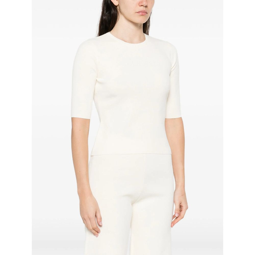 Max Mara Max Mara NEUTRALS Tops - T-shirts & Jerseys Size M / US 6-8 / IT 42-44 - 4 Thumbnail