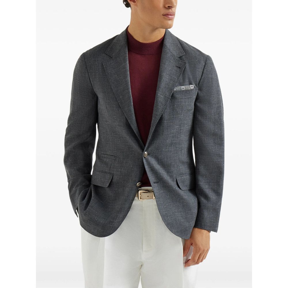 Brunello Cucinelli Brunello Cucinelli GREY Jackets - Blazers Size US L / EU 52-54 / 3 - 4 Thumbnail