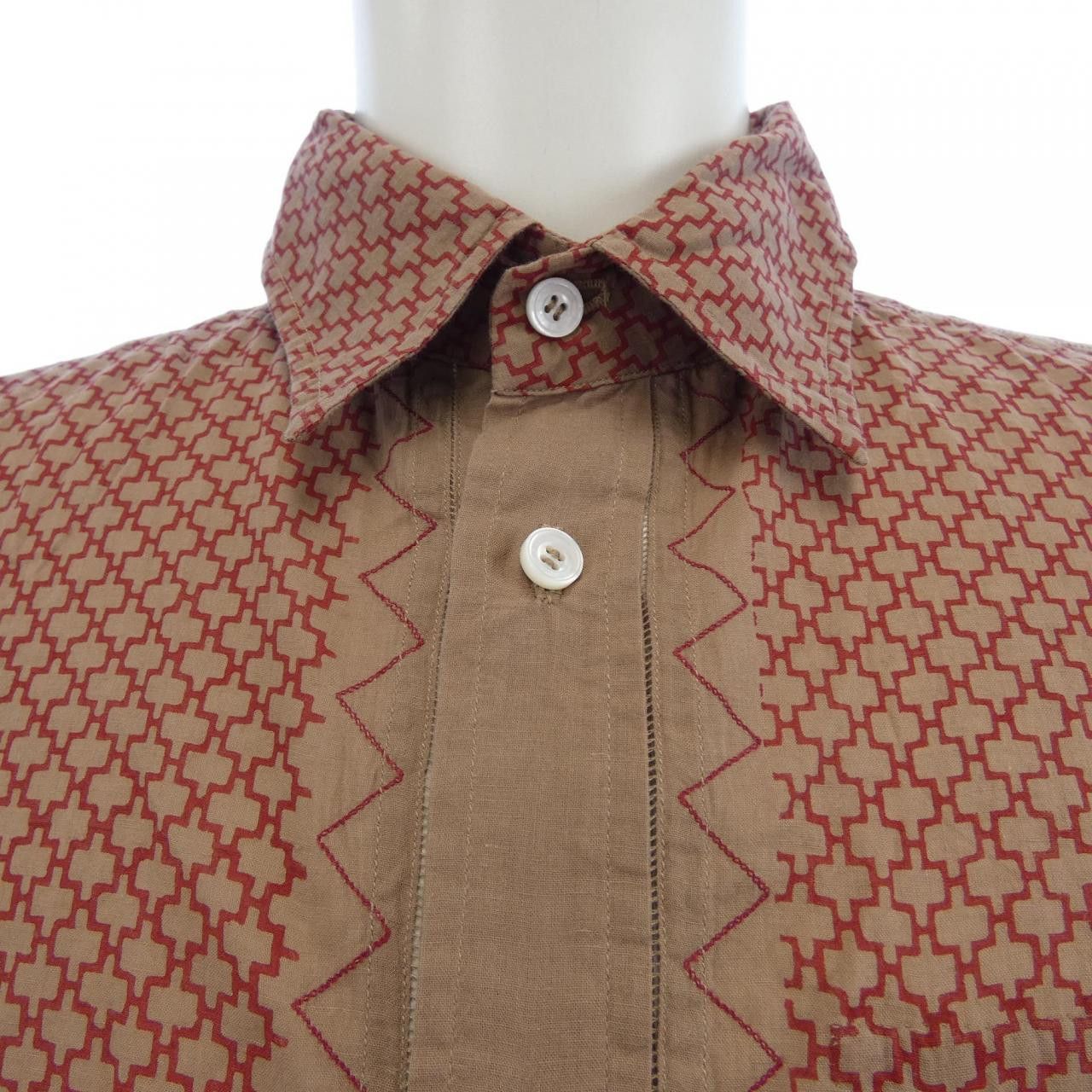 Other Other Haat Shirt Textile Dress Shirt HA22FJ408 DUTY FREE for USA Size ONE SIZE - 5 Thumbnail