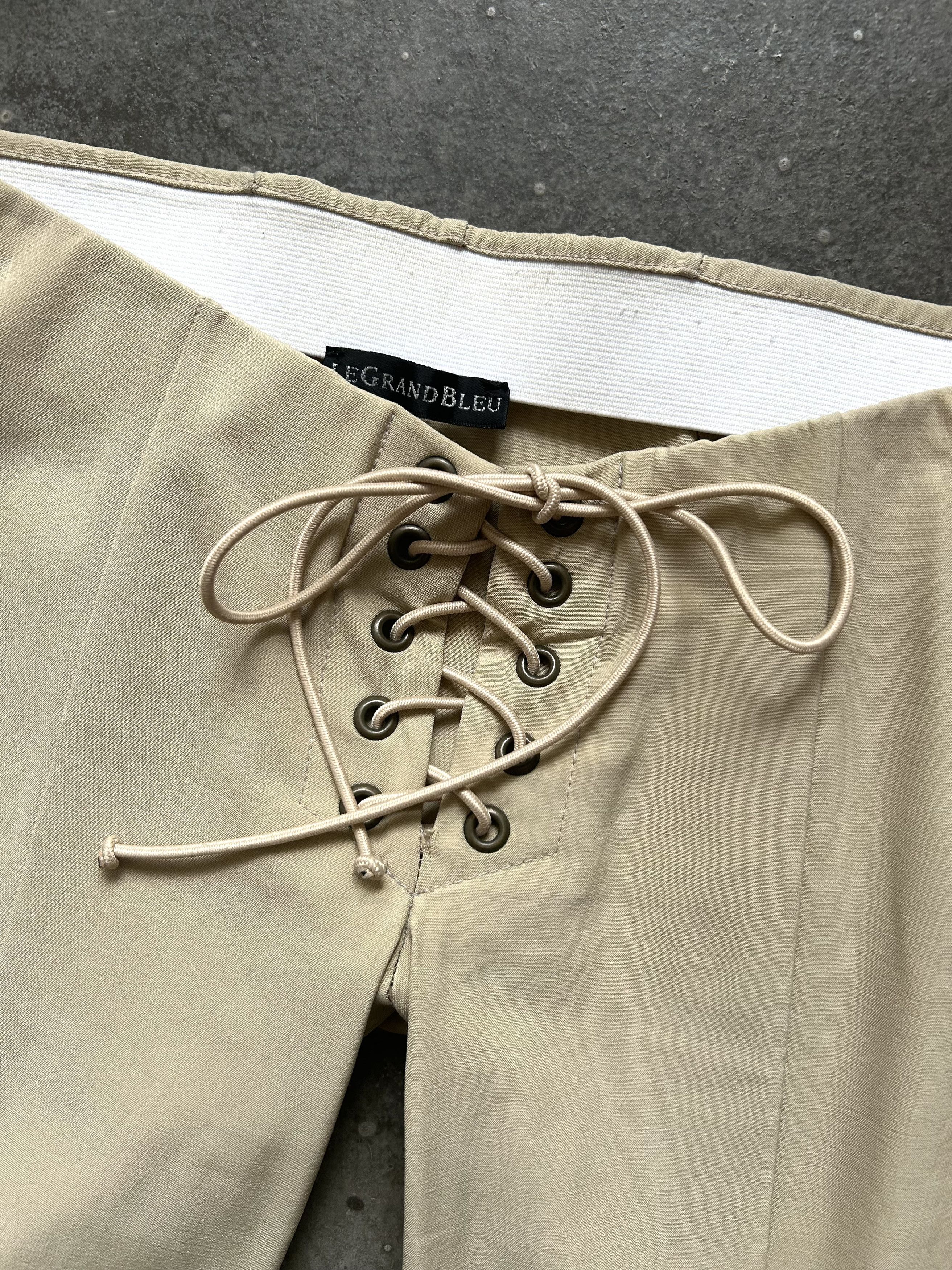 Vintage LGB 00s Drawstring Flared Pants Size US 31 - 4 Thumbnail