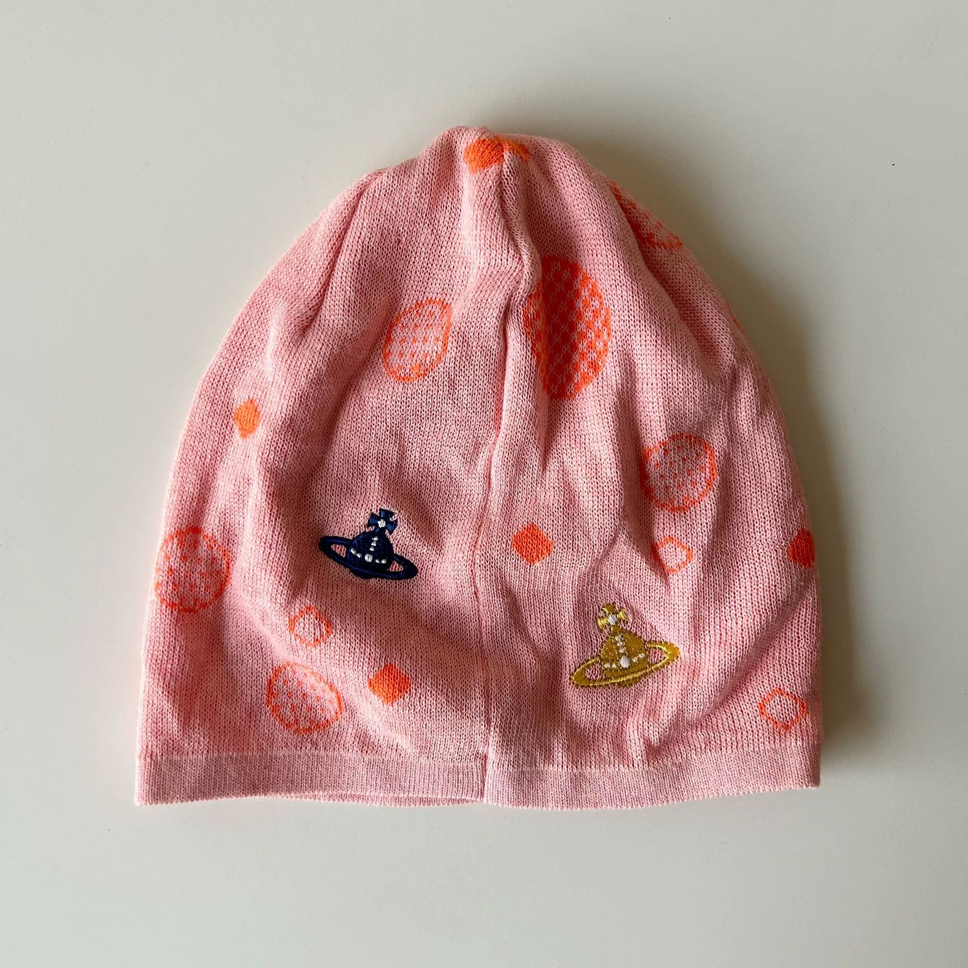 Vivienne Westwood Vivienne Westwood Pink Saturn Vintage Knit Hat Size ONE SIZE - 3 Thumbnail