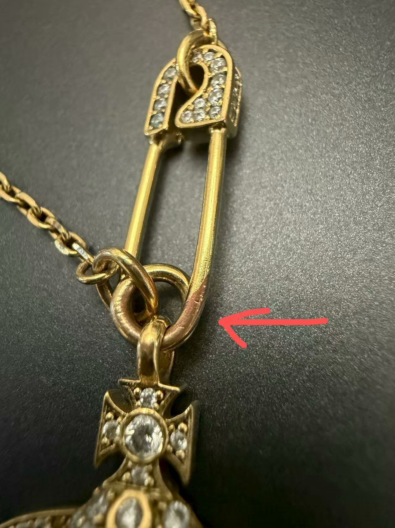 Vivienne Westwood Vivienne Westwood Saturn Brooch Necklace Size ONE SIZE - 3 Thumbnail