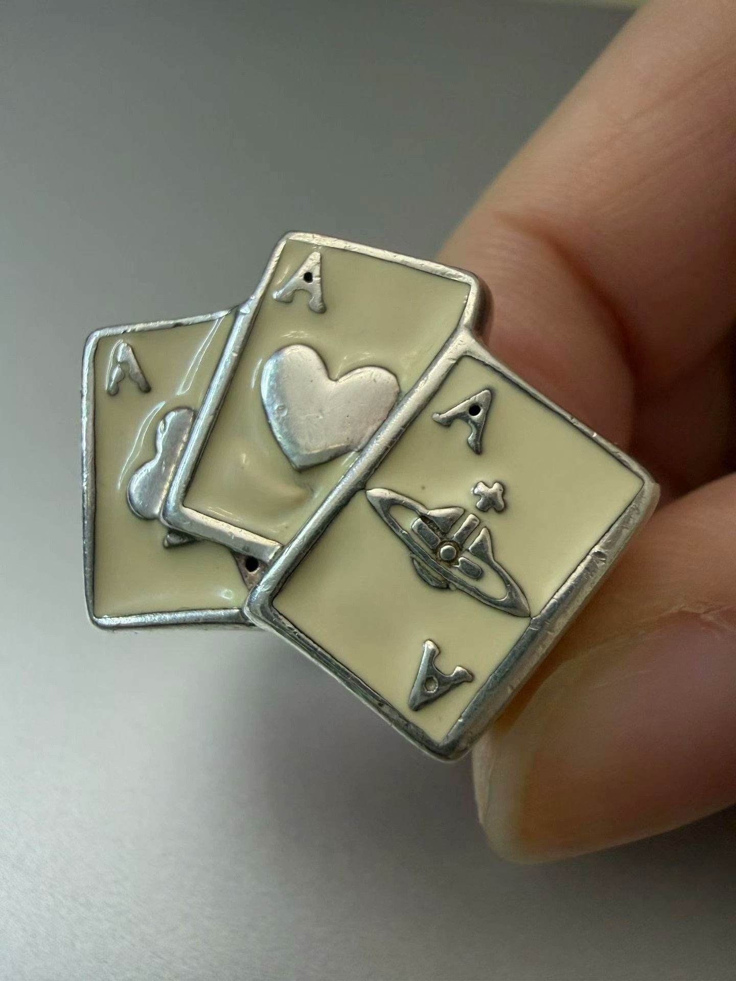Vivienne Westwood Vivienne Westwood 925 Silver Poker Ring Size ONE SIZE - 3 Thumbnail