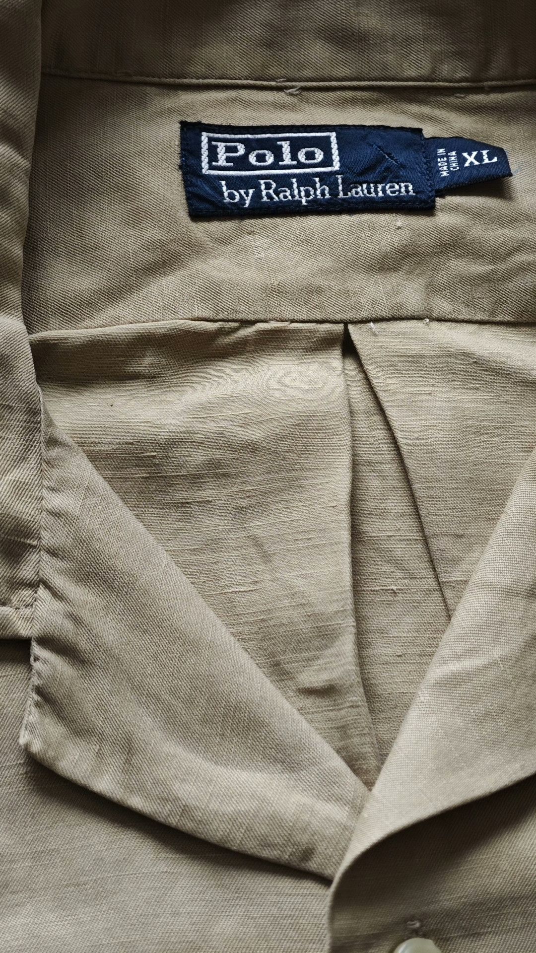 Polo Ralph Lauren 90s Polo Ralph Lauren Silk Linen Shirt Size US M / EU 48-50 / 2 - 2 Thumbnail