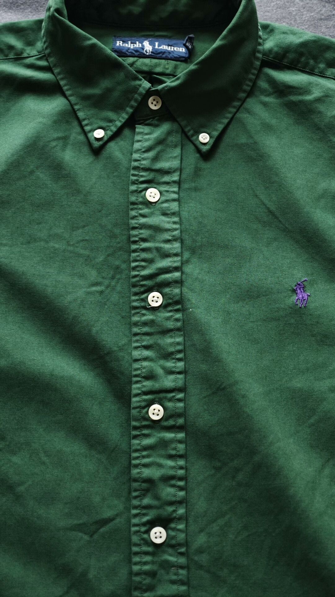 Polo Ralph Lauren Polo Ralph Lauren Dark Green Long-Sleeve Shirt Size US XL / EU 56 / 4 - 5 Thumbnail