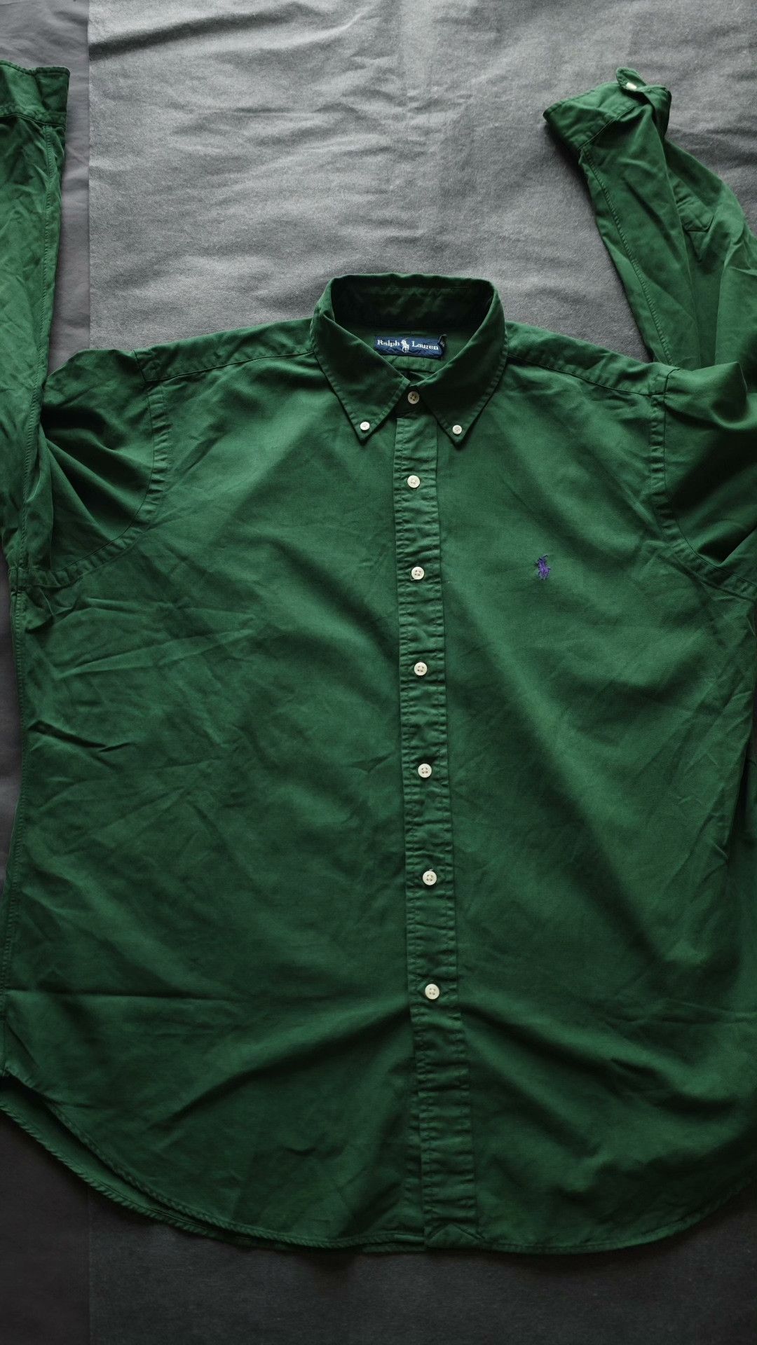 Polo Ralph Lauren Polo Ralph Lauren Dark Green Long-Sleeve Shirt Size US XL / EU 56 / 4 - 3 Thumbnail
