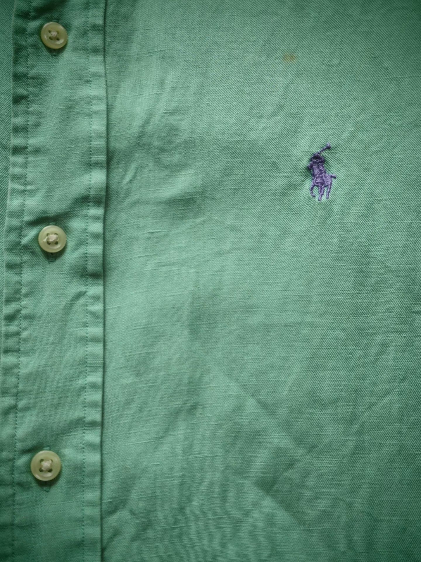 Polo Ralph Lauren Polo Ralph Lauren 90s Linen Silk Shirt Size US L / EU 52-54 / 3 - 3 Thumbnail