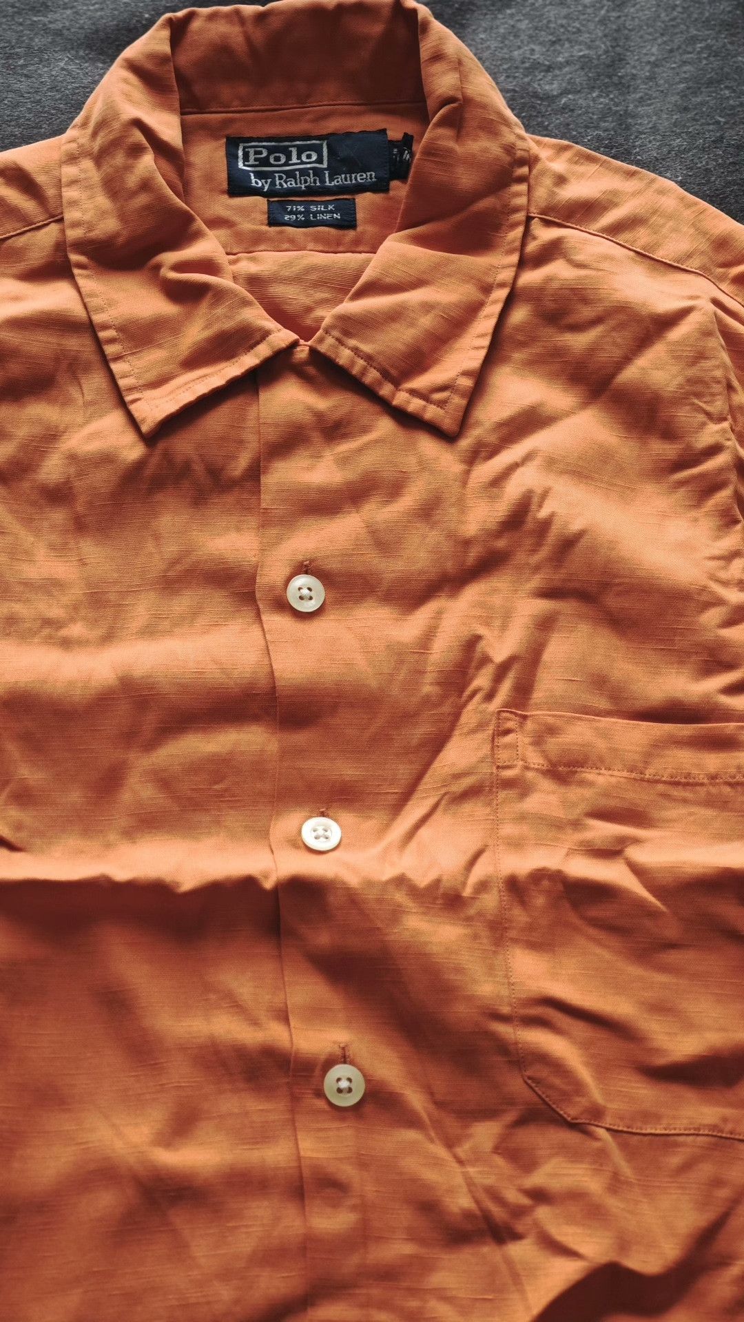 Polo Ralph Lauren Ralph Lauren Polo Silk Linen Cuban Collar Shirt Size US M / EU 48-50 / 2 - 4 Thumbnail