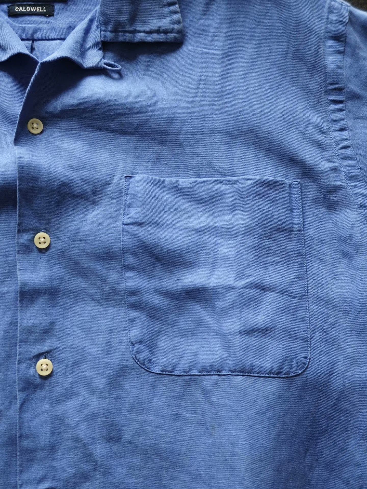 Polo Ralph Lauren Polo Ralph Lauren Blue Cuban Collar Shirt Size US M / EU 48-50 / 2 - 2 Thumbnail