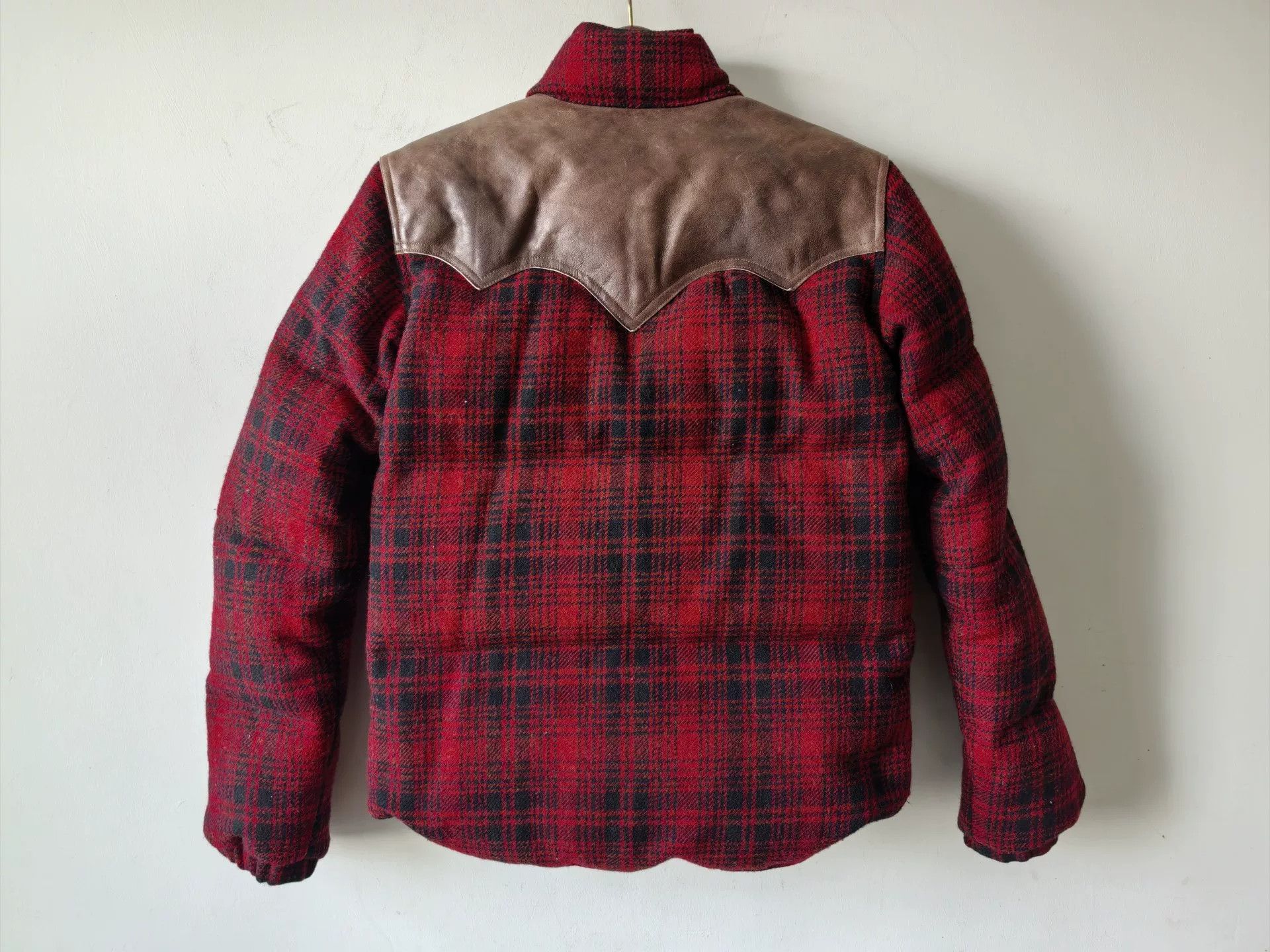 RRL Ralph Lauren RRL Double RL Vintage Wool Leather Down Jacket Size US S / EU 44-46 / 1 - 2 Thumbnail