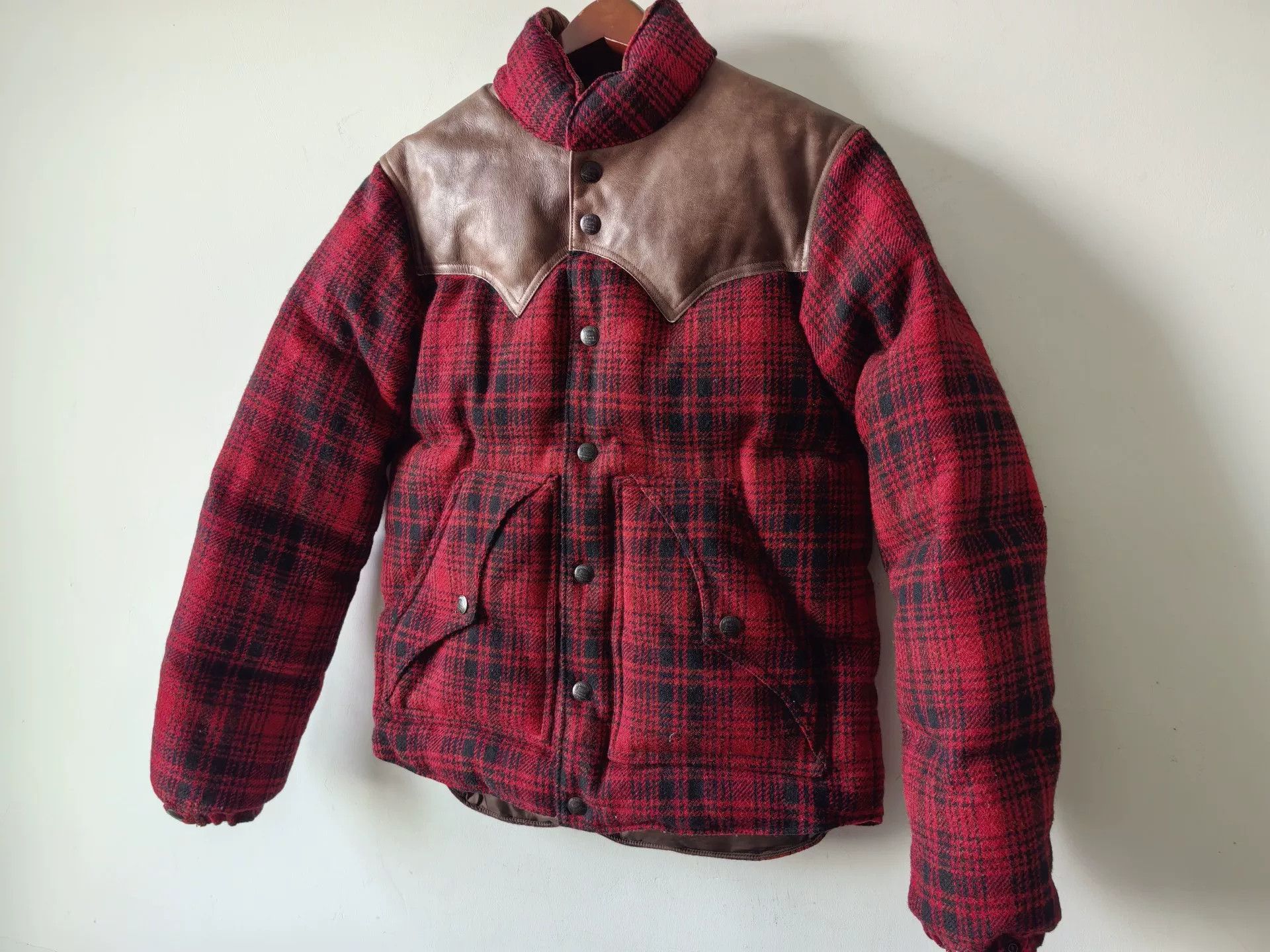RRL Ralph Lauren RRL Double RL Vintage Wool Leather Down Jacket Size US S / EU 44-46 / 1 - 4 Thumbnail