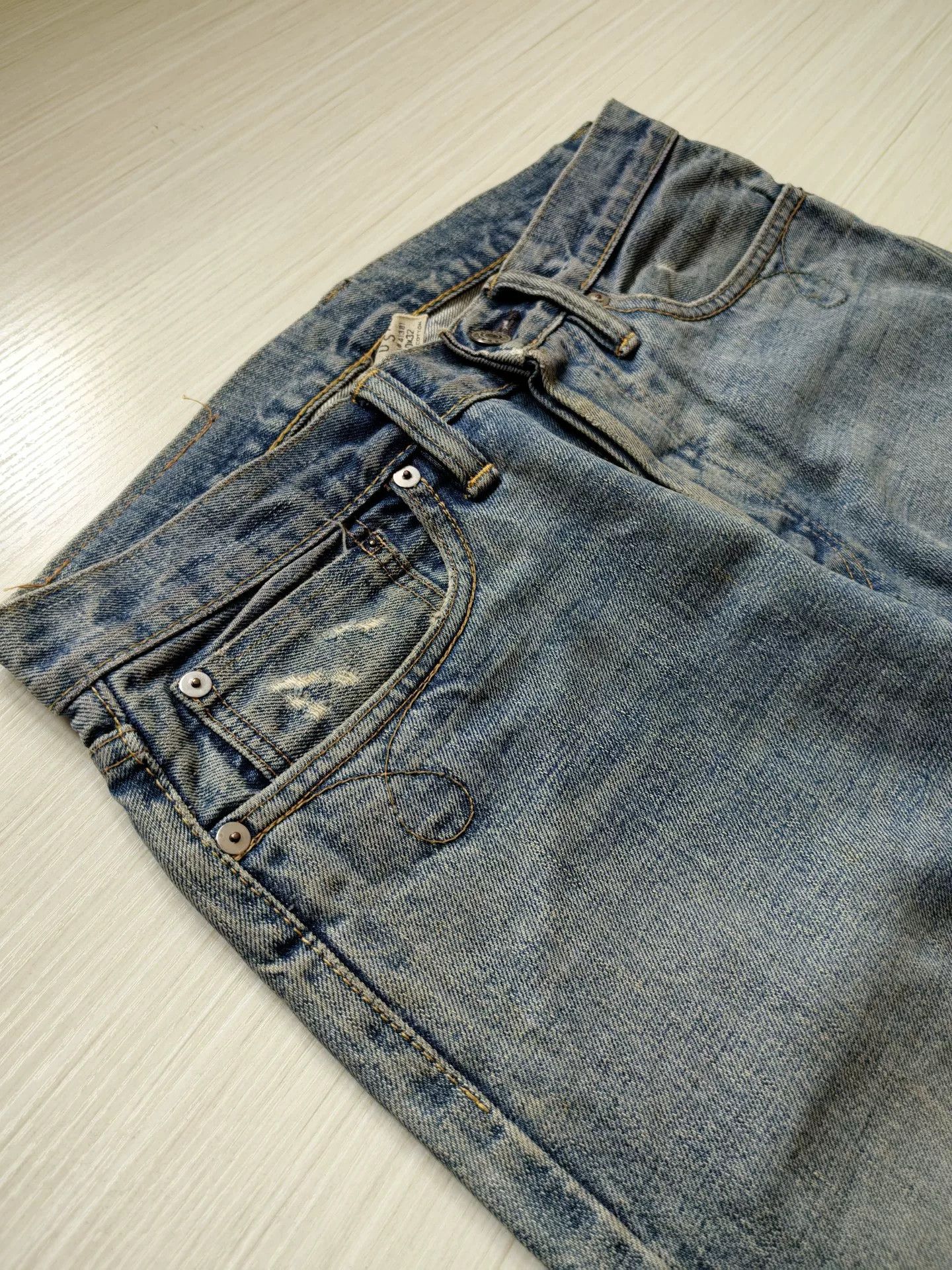 RRL Ralph Lauren RRL Slim Bootcut Denim Jeans Size US 30 / EU 46 - 5 Thumbnail
