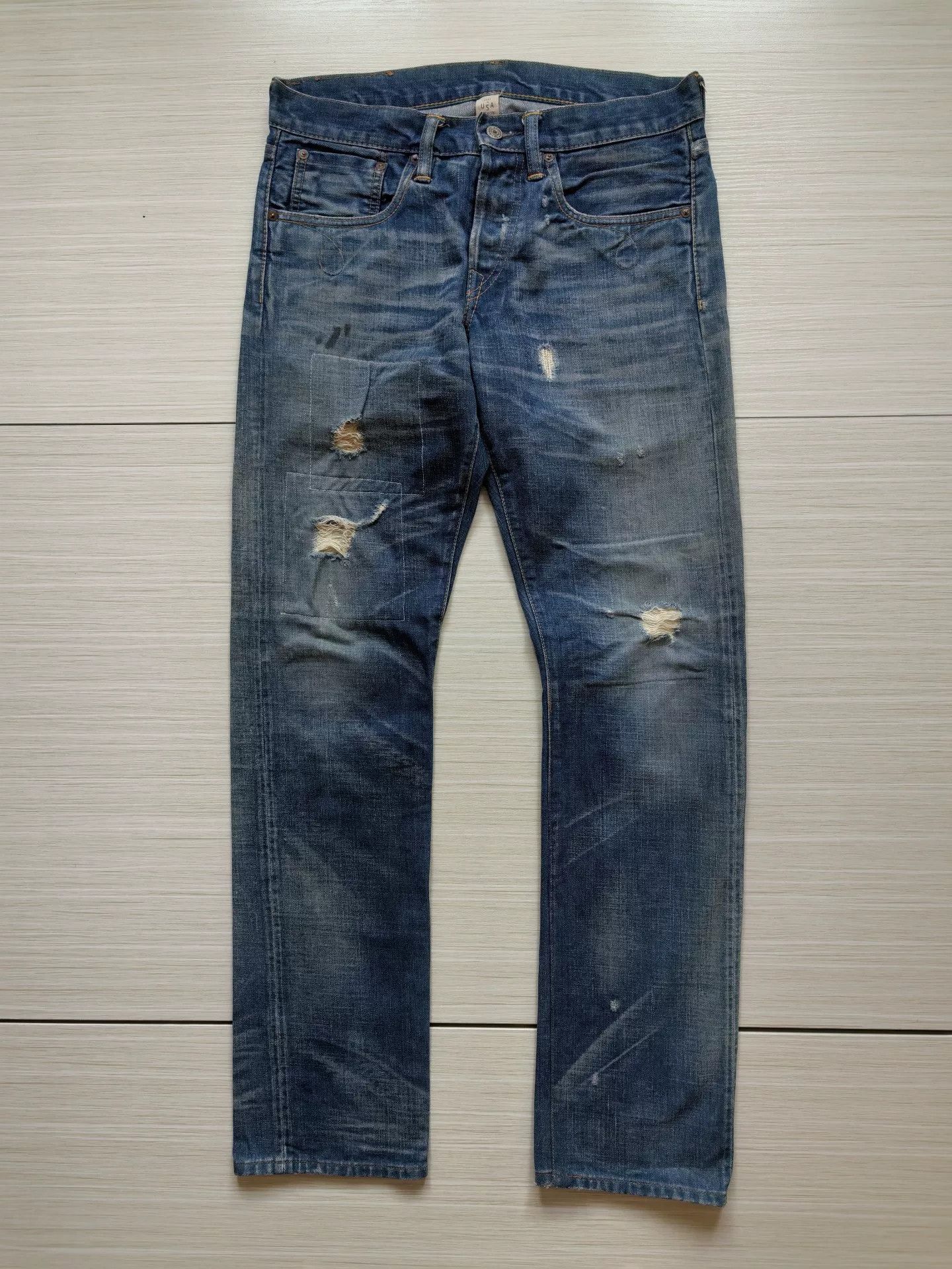 RRL Ralph Lauren RRL Slim Bootcut Denim Pants Size US 30 / EU 46 - 3 Thumbnail