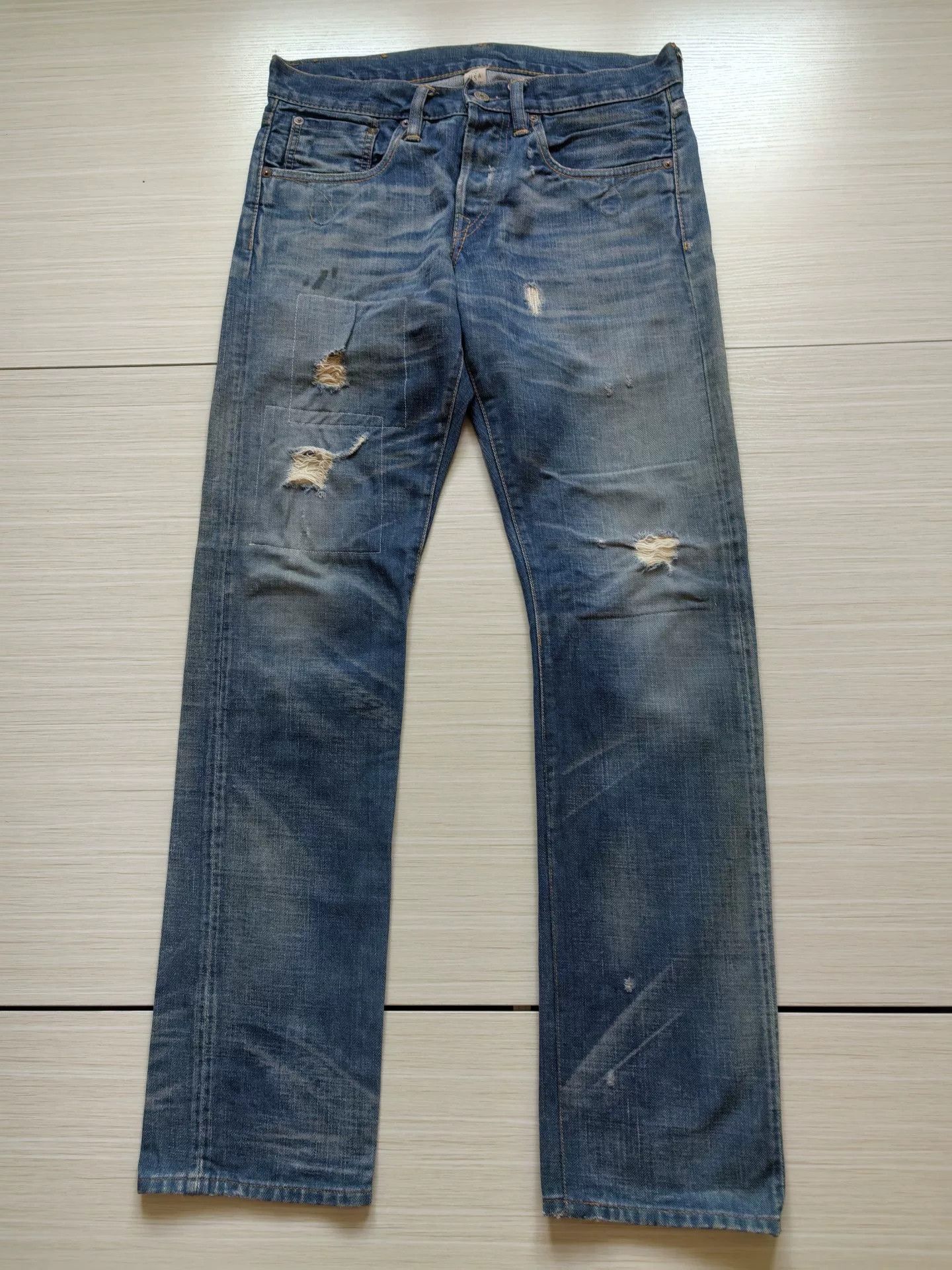 RRL Ralph Lauren RRL Slim Bootcut Denim Pants Size US 30 / EU 46 - 2 Thumbnail