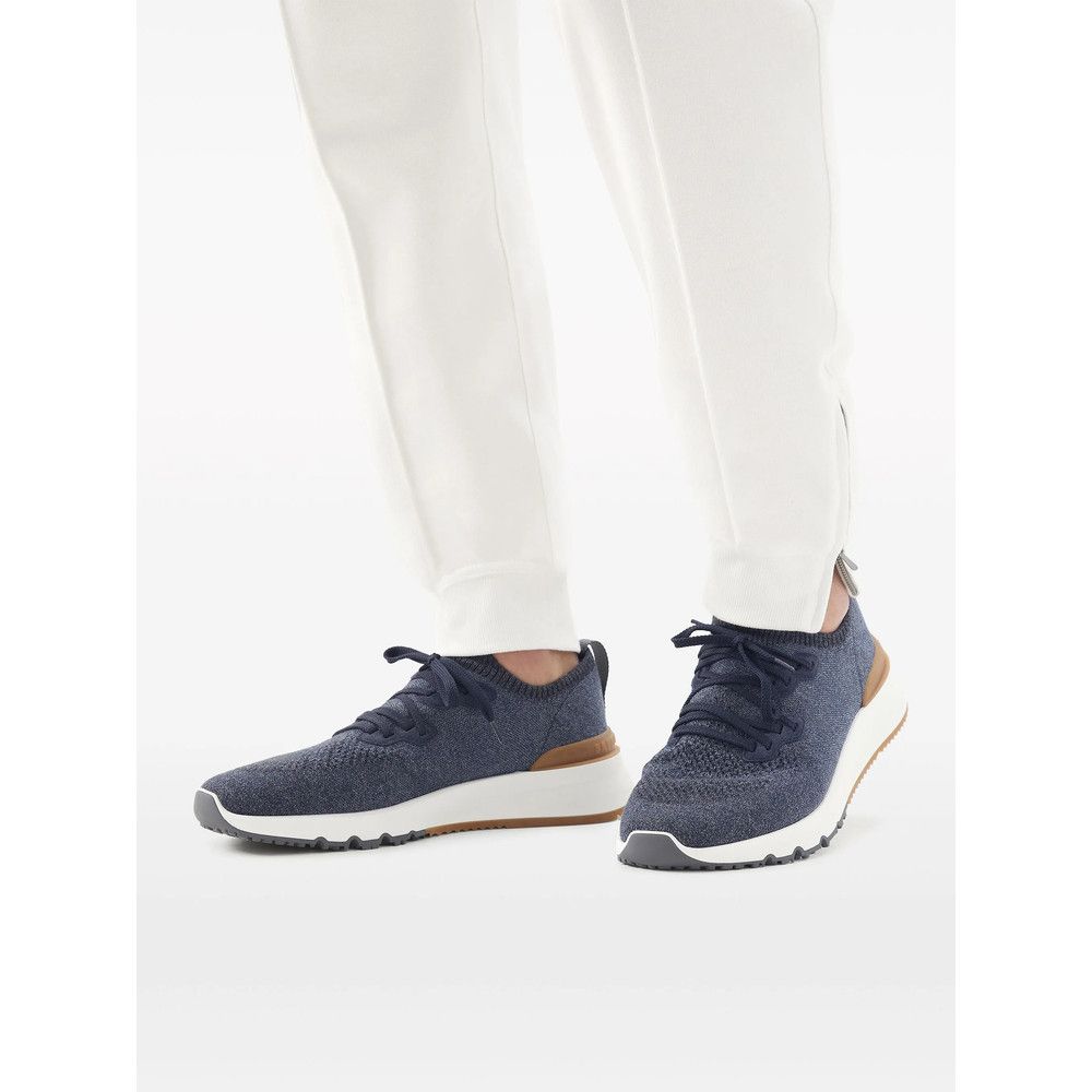 Brunello Cucinelli Brunello Cucinelli BLUE Trainers - Low-Tops Size US 7 / EU 40 - 5 Thumbnail