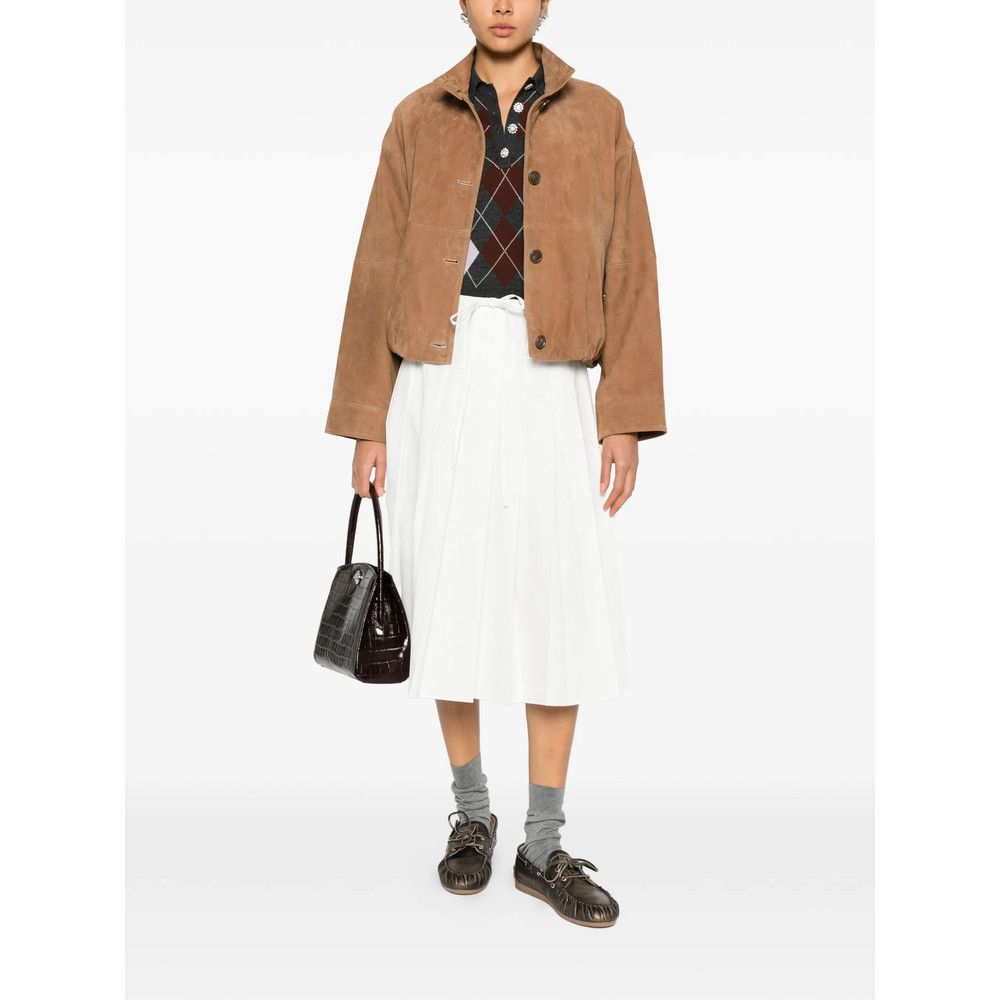 Prada Prada WHITE Skirts - Pleated Skirts Size 26" / US 2 / IT 38 - 2 Thumbnail