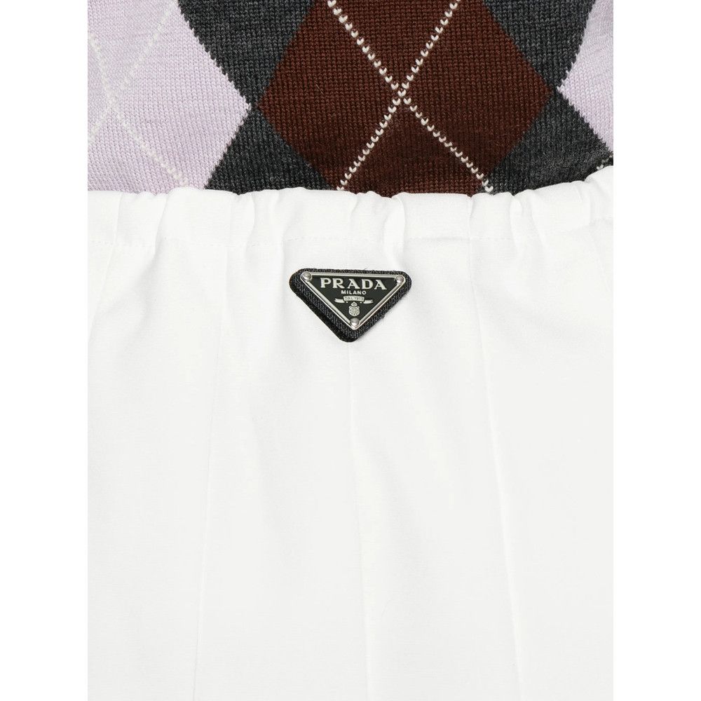 Prada Prada WHITE Skirts - Pleated Skirts Size 27" / US 4 / IT 40 - 3 Thumbnail