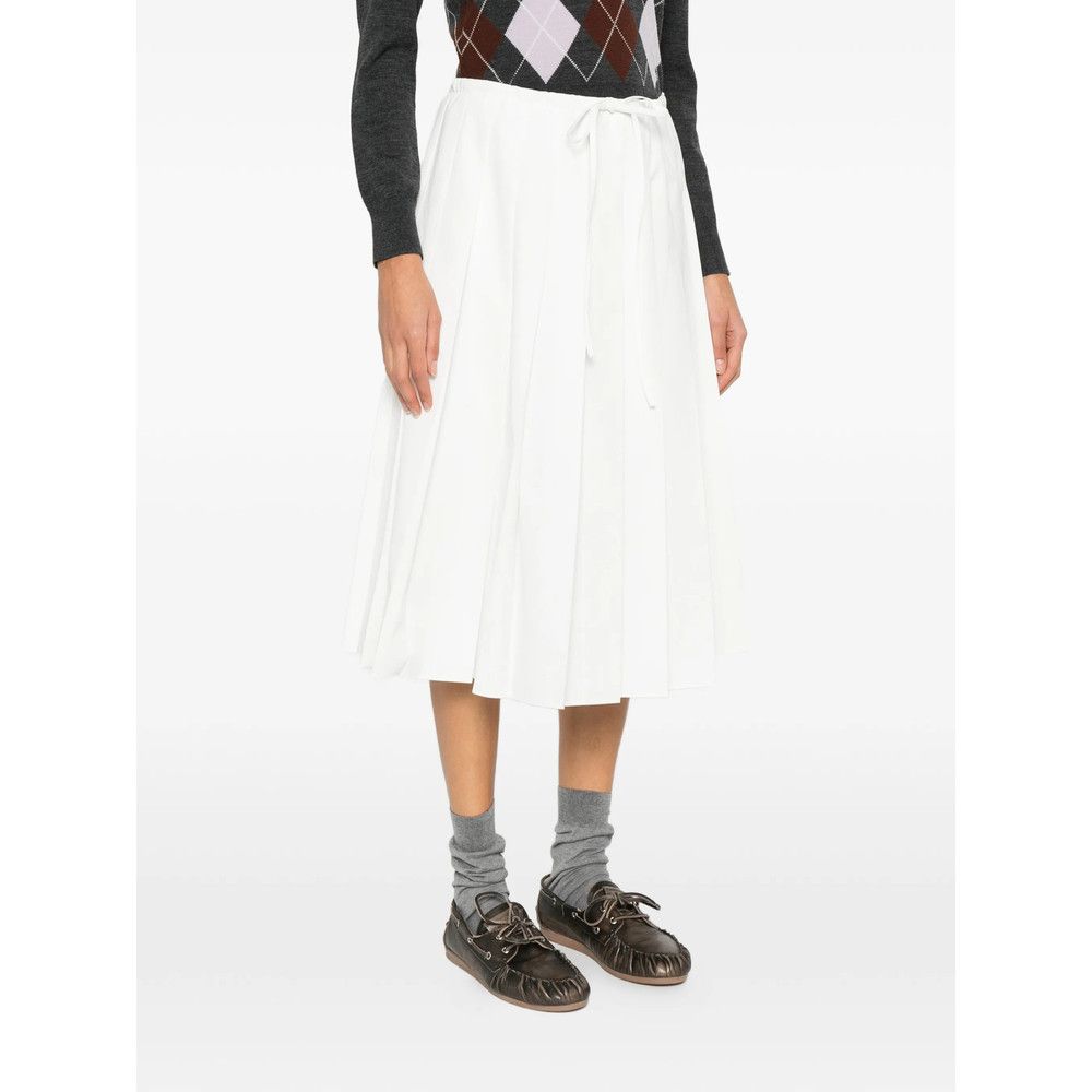 Prada Prada WHITE Skirts - Pleated Skirts Size 27" / US 4 / IT 40 - 5 Thumbnail