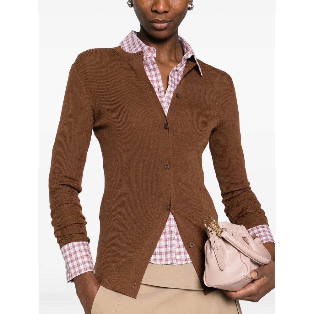 Prada Prada BROWN Knitwear - Cardigans Size S / US 4 / IT 40 - 2 Thumbnail